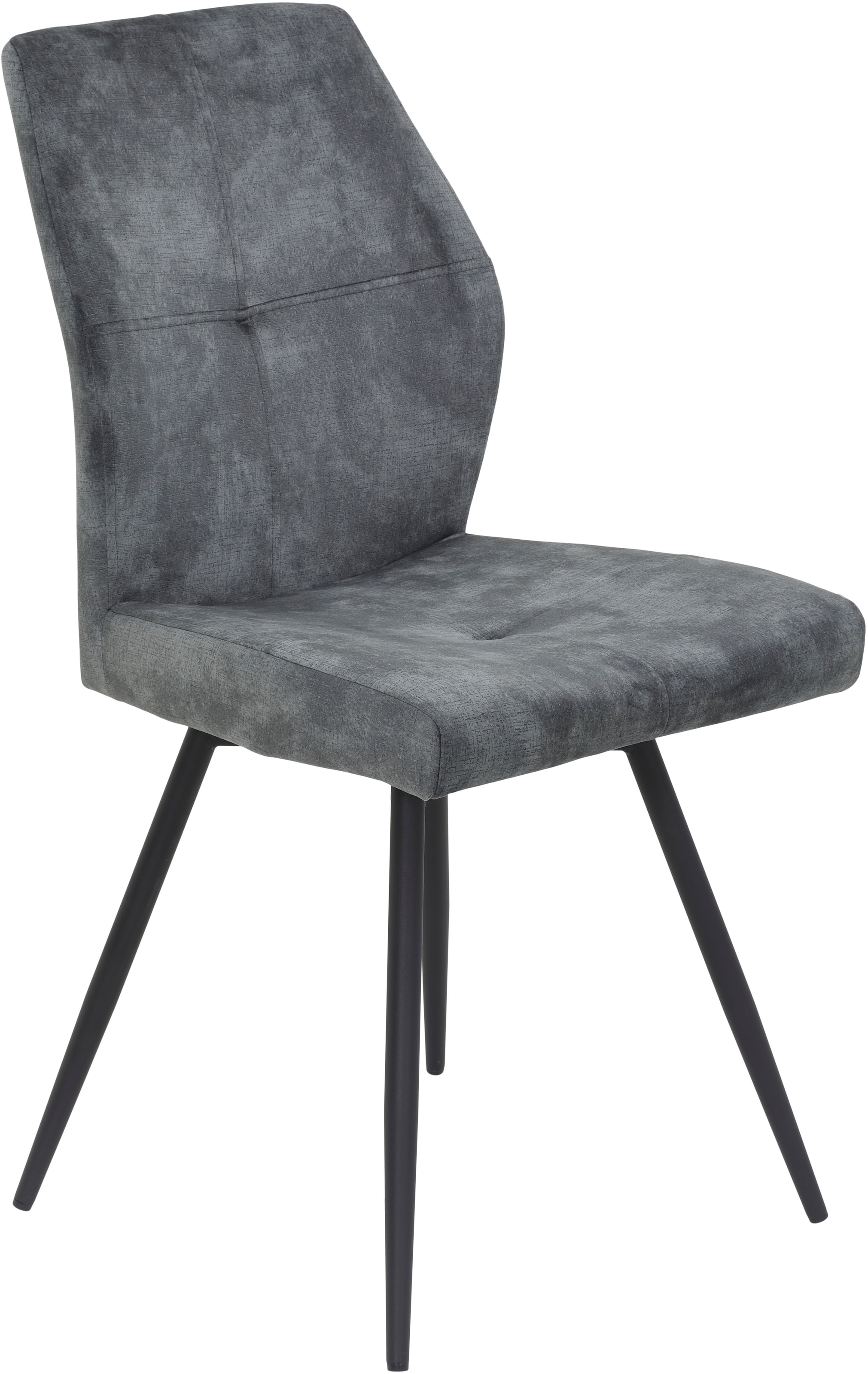 HELA 4-Fussstuhl »ALLY«, (Set), 4 St., Microfaser VINTAGE-Polyester, 4-Fuss, 360° drehbar, gepolstert, Vintage Velvet mit Steppnähten