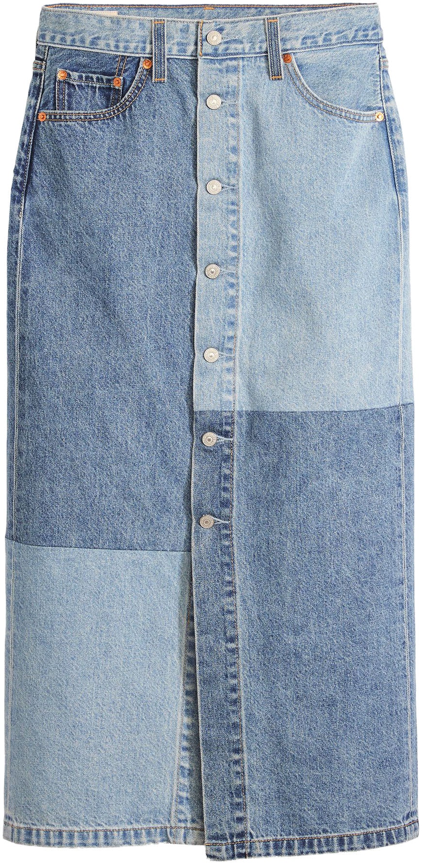 Levi's® Midirock »BUTTON MIDI SKIRT PAT«, mit Knopfleiste