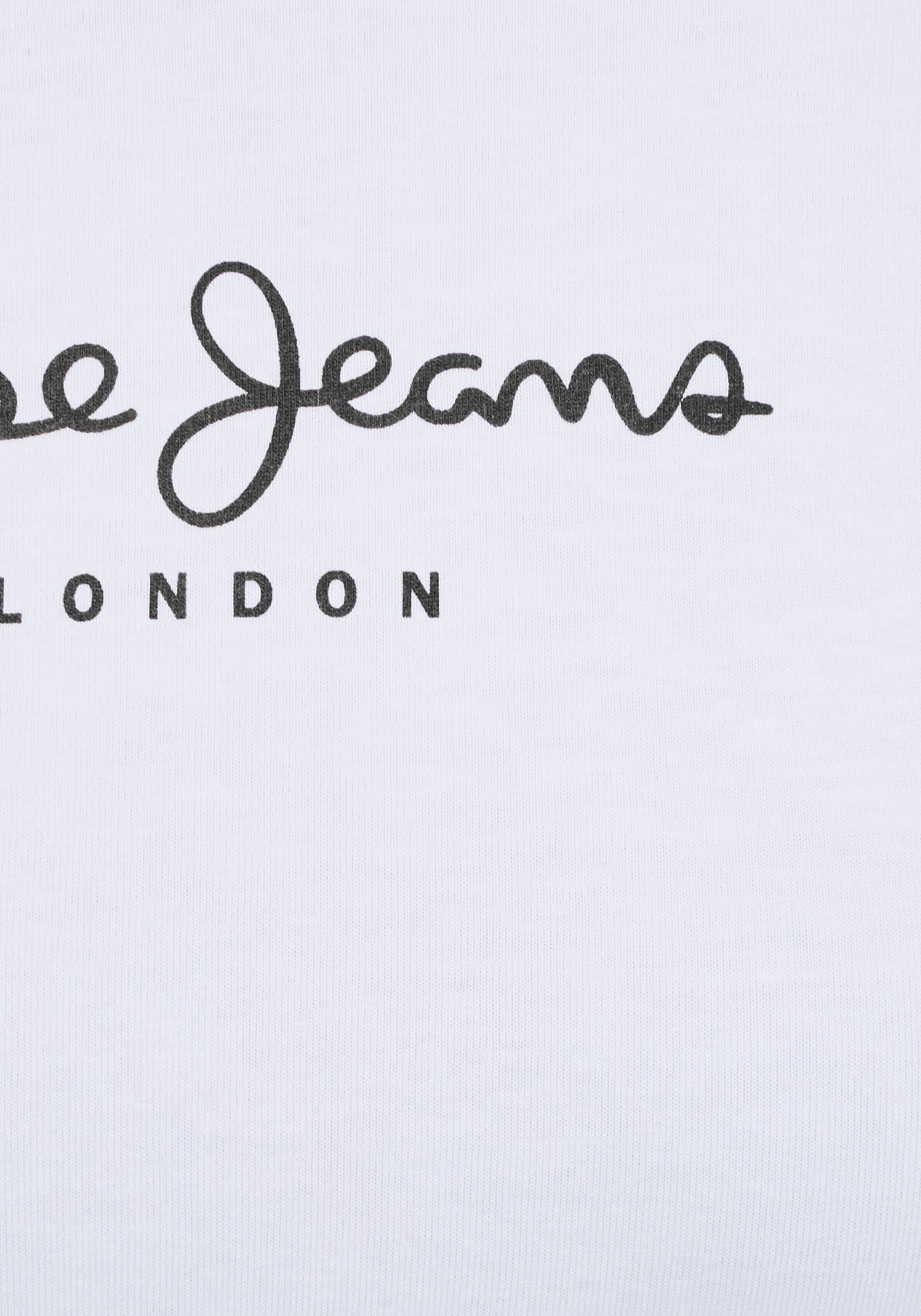 Pepe Jeans Langarmshirt »NEW VIRGINA L/S«, mit Logo-Print online bestellen  bei Jelmoli-Versand Schweiz