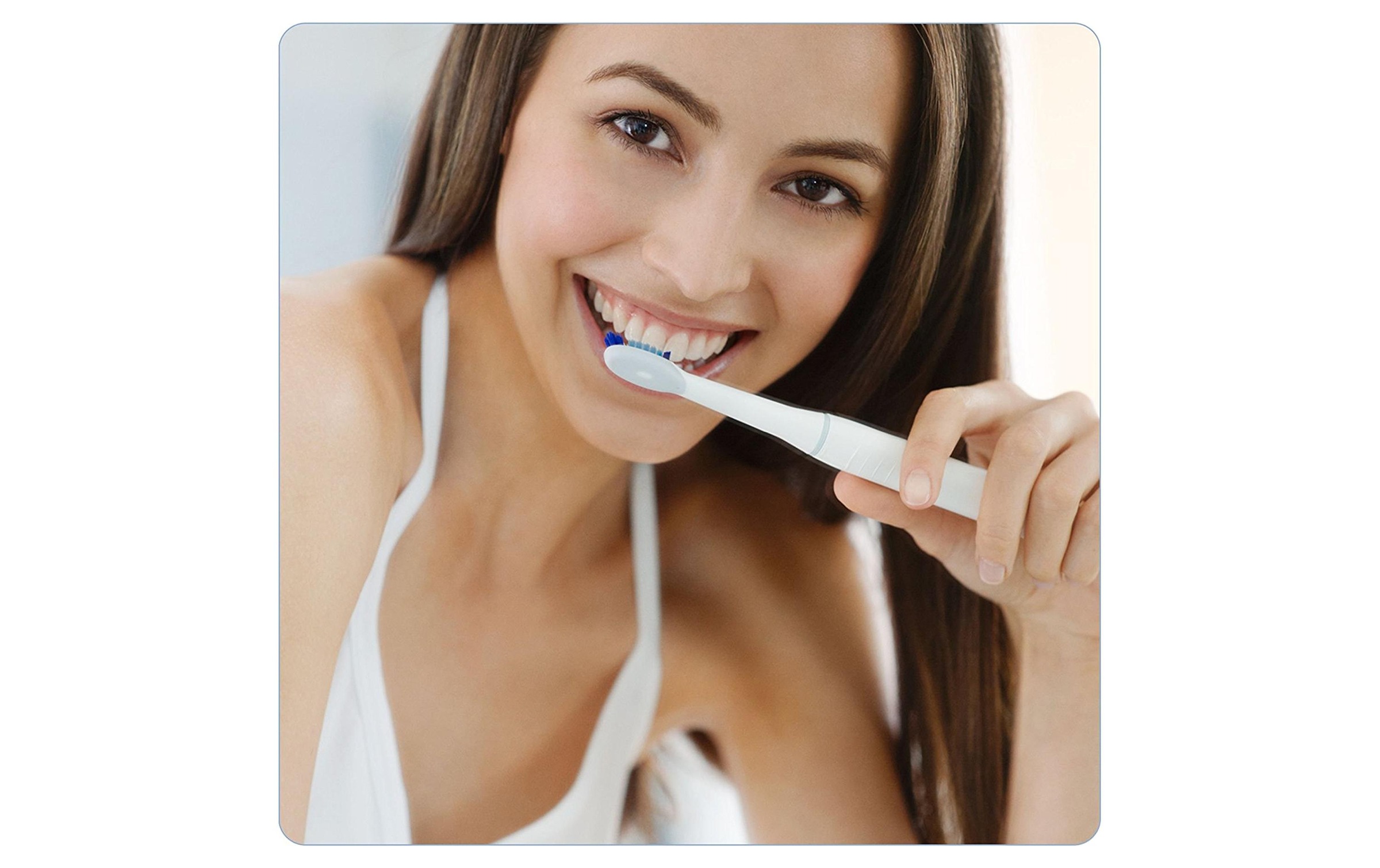 Oral-B Schallzahnbürste »Pulsonic Slim 1900 mit 2. Zahnbürste«, 2 St. Aufsteckbürsten