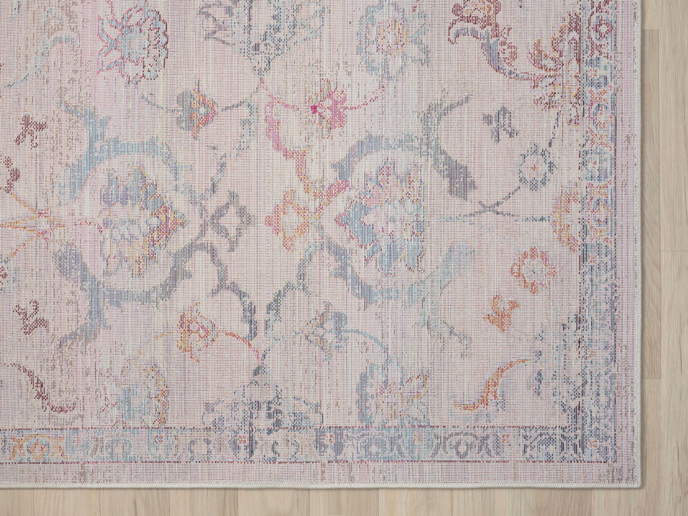Myflair Möbel & Accessoires Teppich »Aurora 4«, rechteckig, 2 mm Höhe, Flachgewebe, im modernem Used Look, superflach, weich durch Microfaser