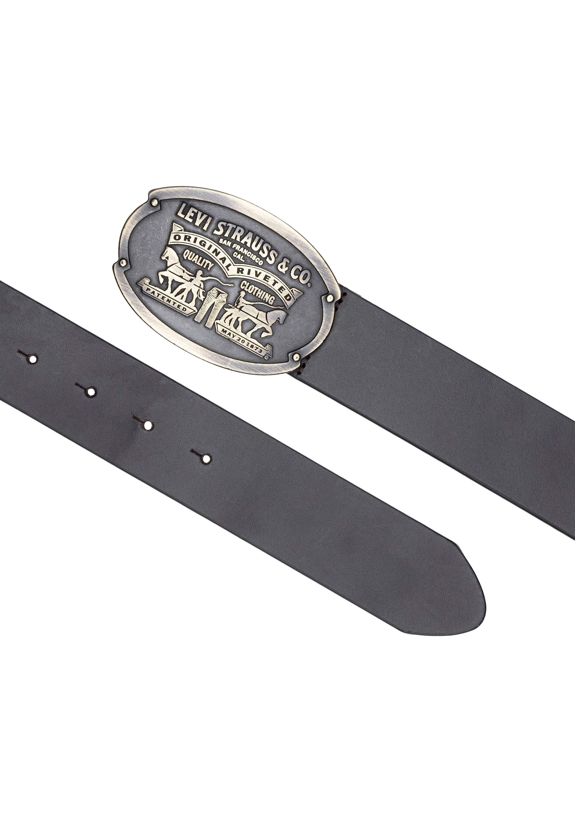Levi's® Ledergürtel »Billy Plaque Belt«, mit markanter Koppelschliesse