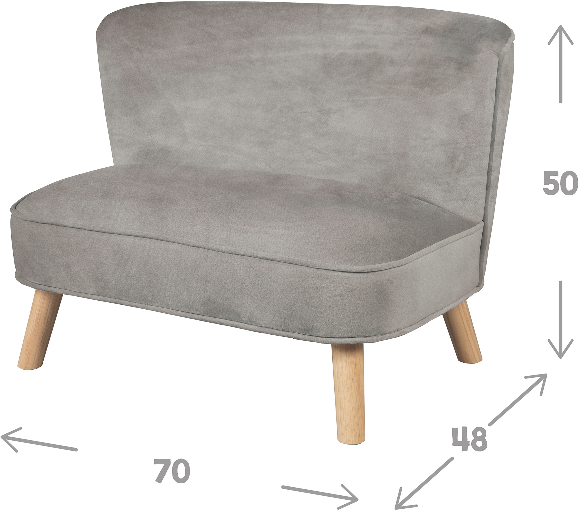 roba® Kindersofa »Lil Sofa«, mit Holzfüssen