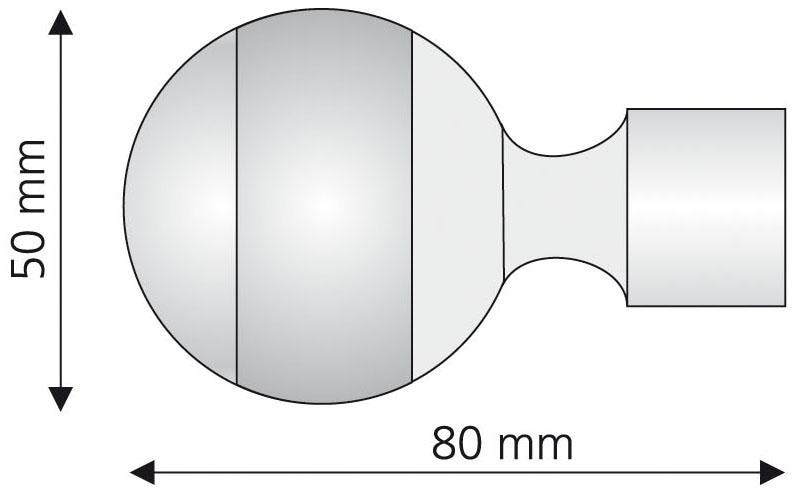 (Set, 20 Ø mm | für online Liedeco Gardinenstangen 1 »Power«, Gardinenstangen-Endstück St.), kaufen Jelmoli-Versand