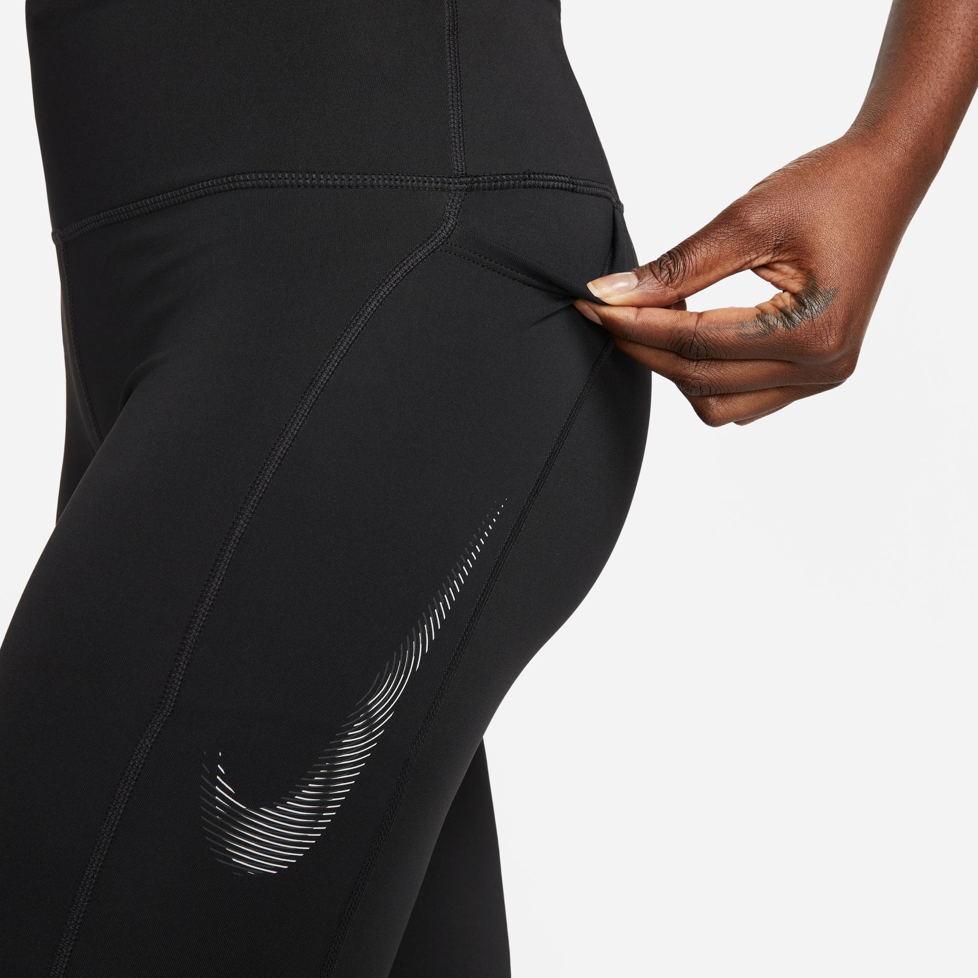 Nike Laufhose »FAST SWOOSH WOMEN'S MID-RISE / LEGGINGS« online bestellen  bei Jelmoli-Versand Schweiz