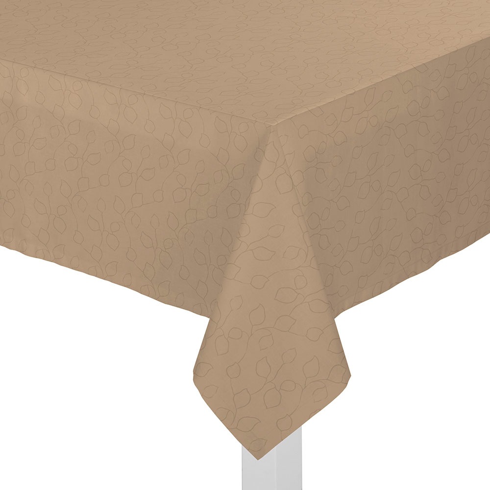 Wirth Tischdecke "Westport" Made in Germany, Jacquard Dekostoff, Blatt-Design, Pflegeleicht