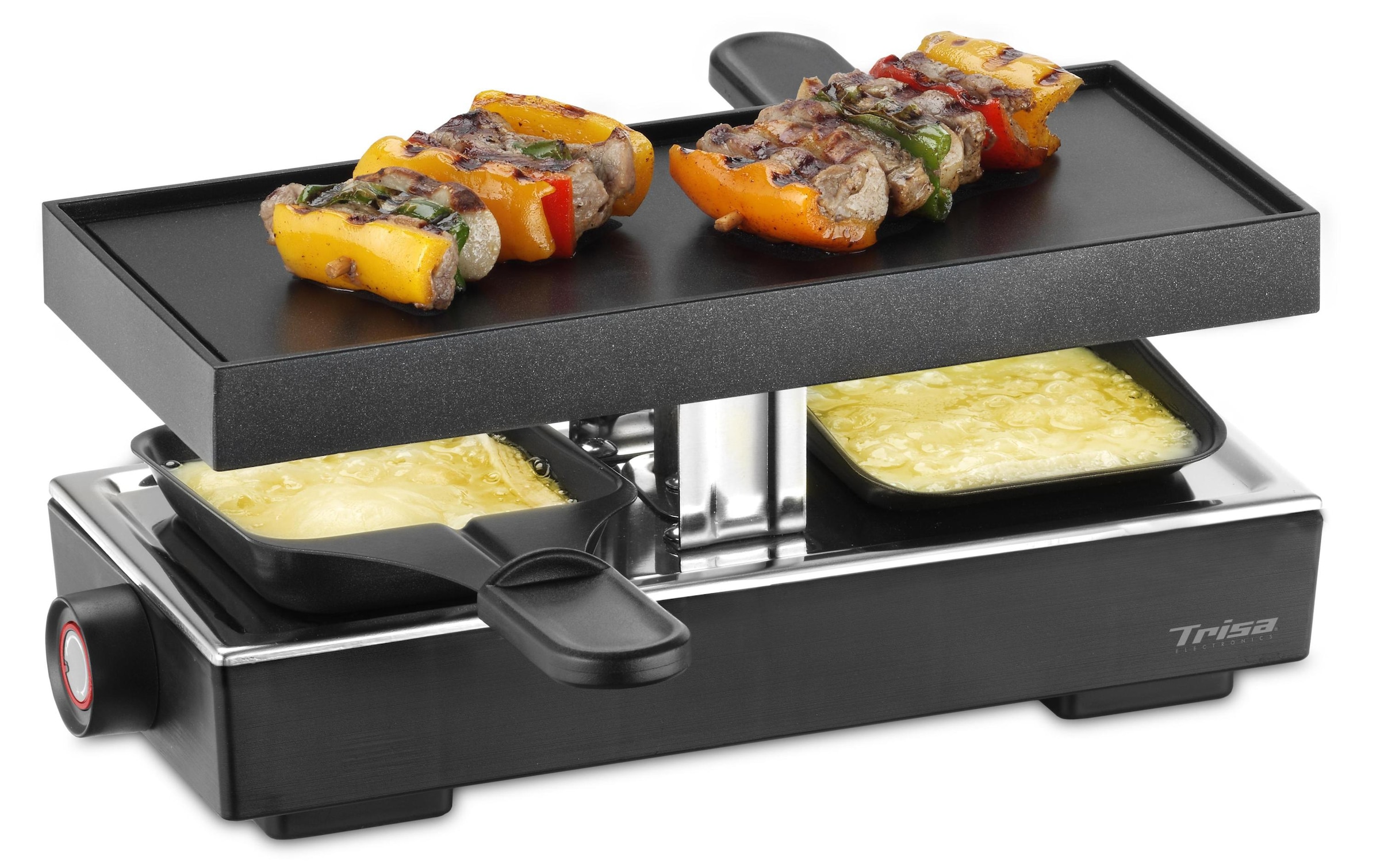 Trisa Raclette »Style«, 2 St. Raclettepfännchen, 440 W