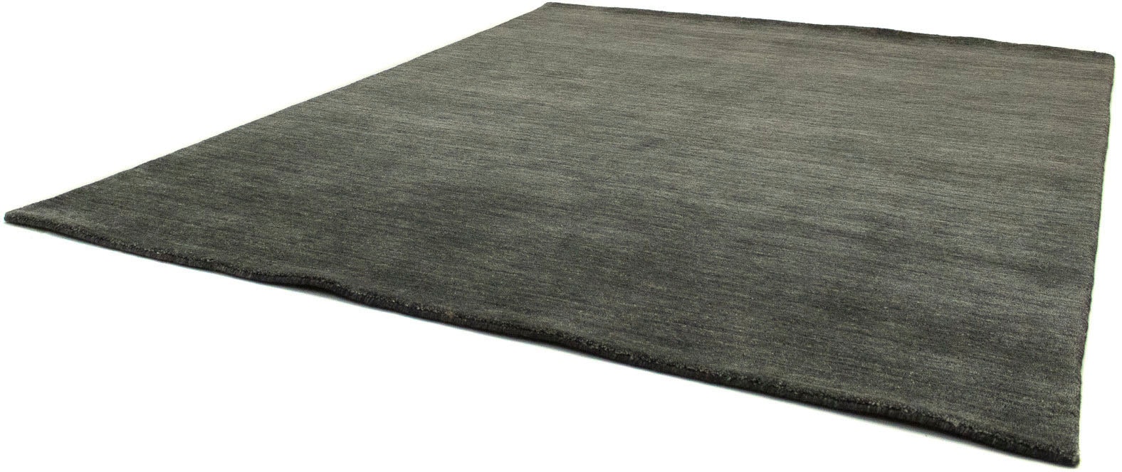 morgenland Wollteppich »Uni - Gabbeh Teppich - Softy«, rechteckig, 1,6 mm Höhe, Gabbeh Optik, Uni Farben, reine Wolle, sehr weicher Flor, Wohnzimmer