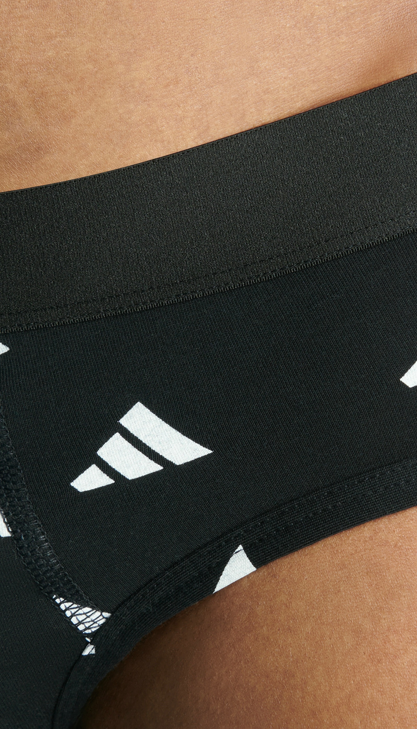 adidas Sportswear Slip »Active Flex Cotton«, (3er Pack), elastisch, Logo-Bund, scheuerfreies Tragegefühl, ohne Eingriff