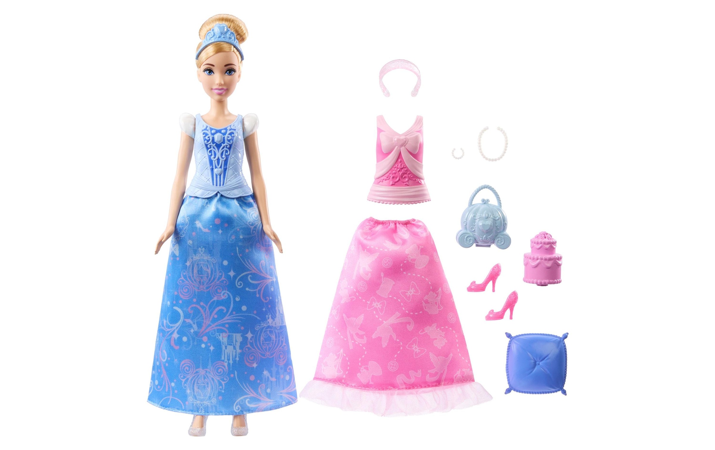 Disney Princess Anziehpuppe »2-in-1-Geschichten Cinderella-Modepuppe«