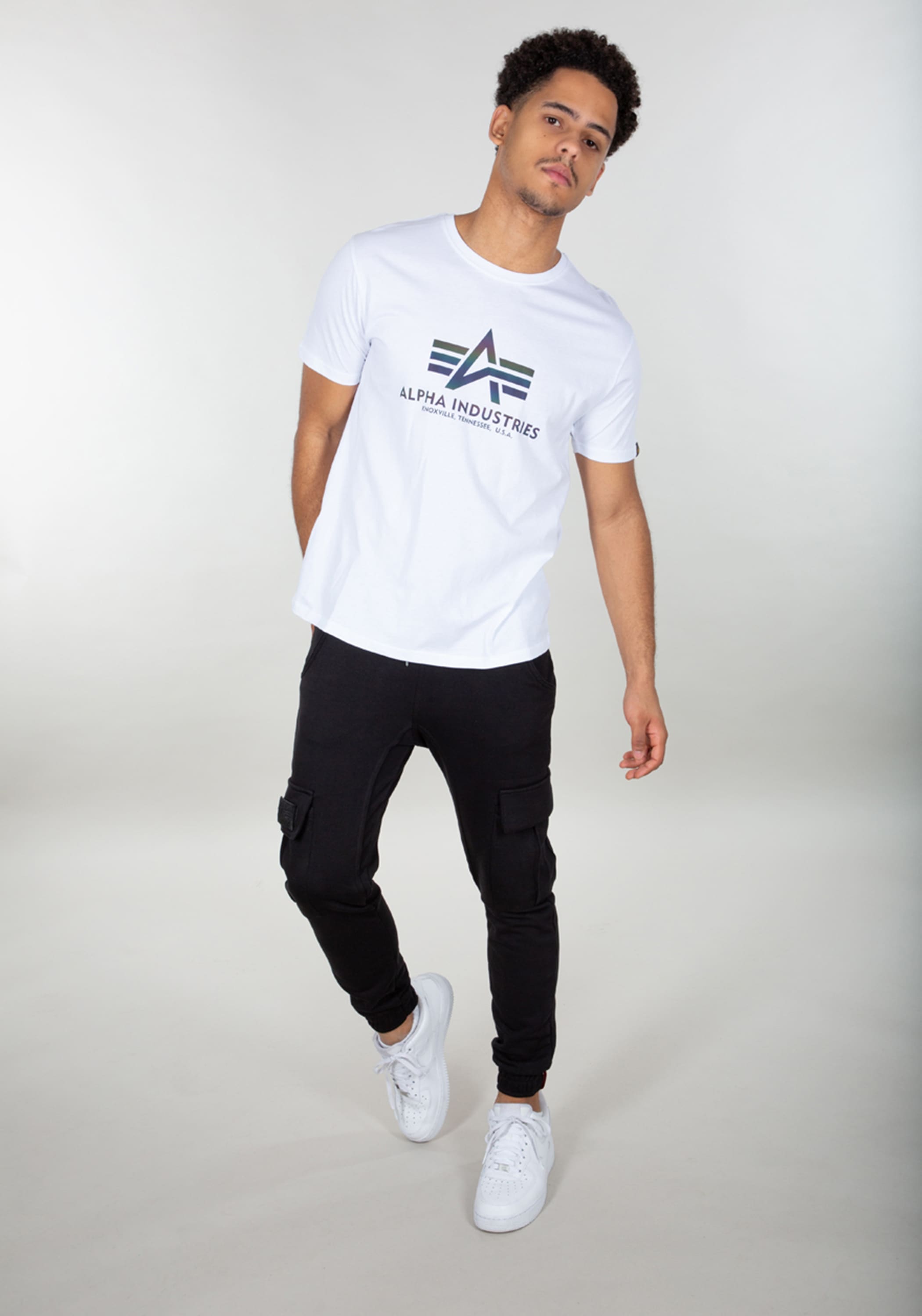 Alpha Industries T-Shirt »Alpha Industries Men - T-Shirts Basic T Rainbow Reflective«