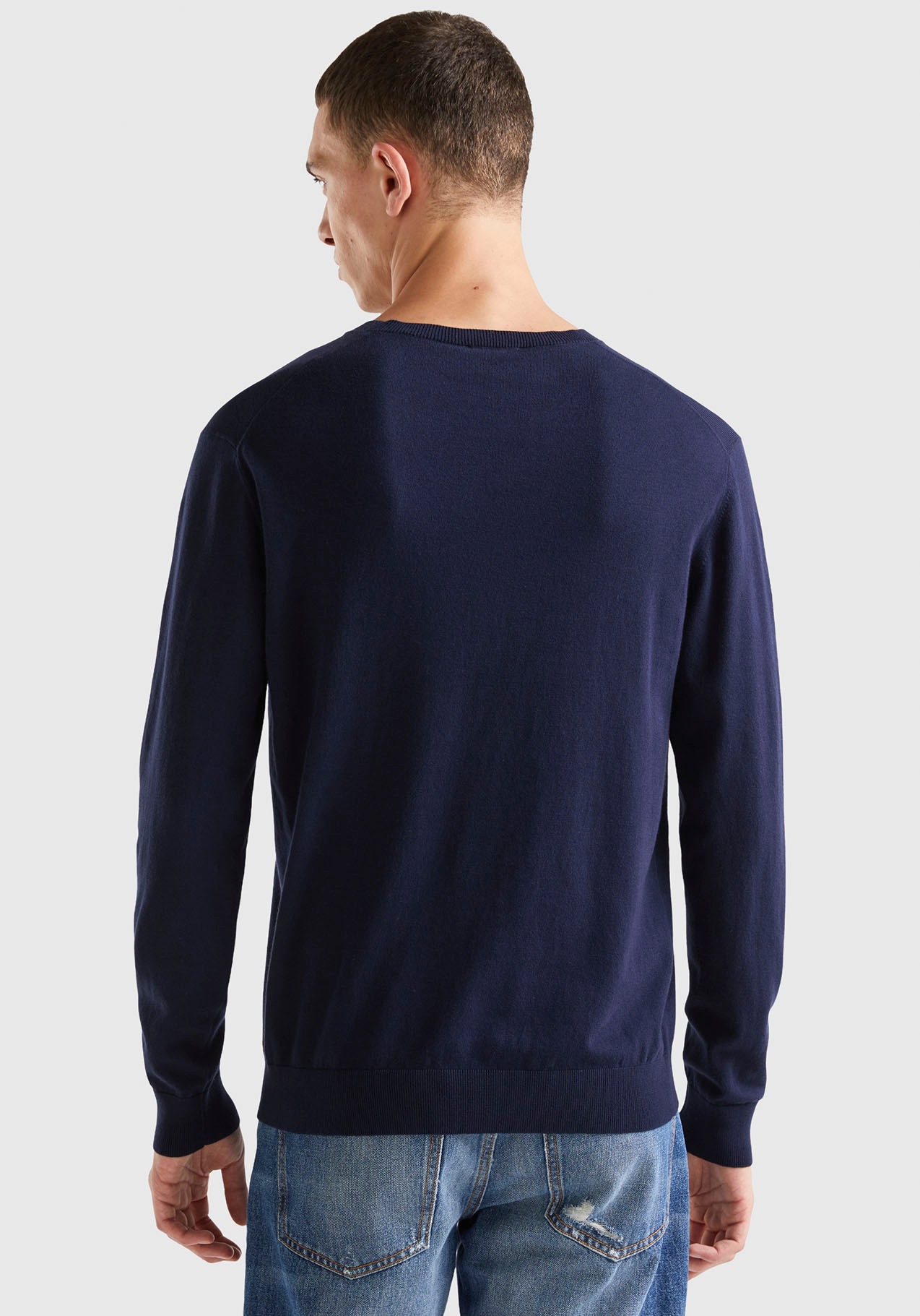 United Colors of Benetton Rundhalspullover, im cleanen Look