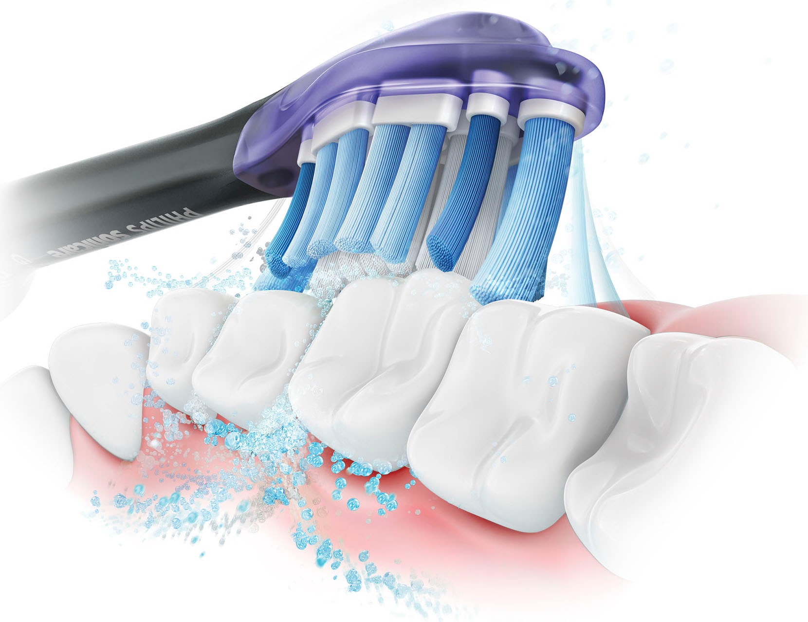 Philips Sonicare Elektrische Zahnbürste »DiamondClean 9400, HX9917«, 2 St. Aufsteckbürsten, mit integriertem Drücksensor, 4 Putzprogramme und 3 Intensitätsstufen