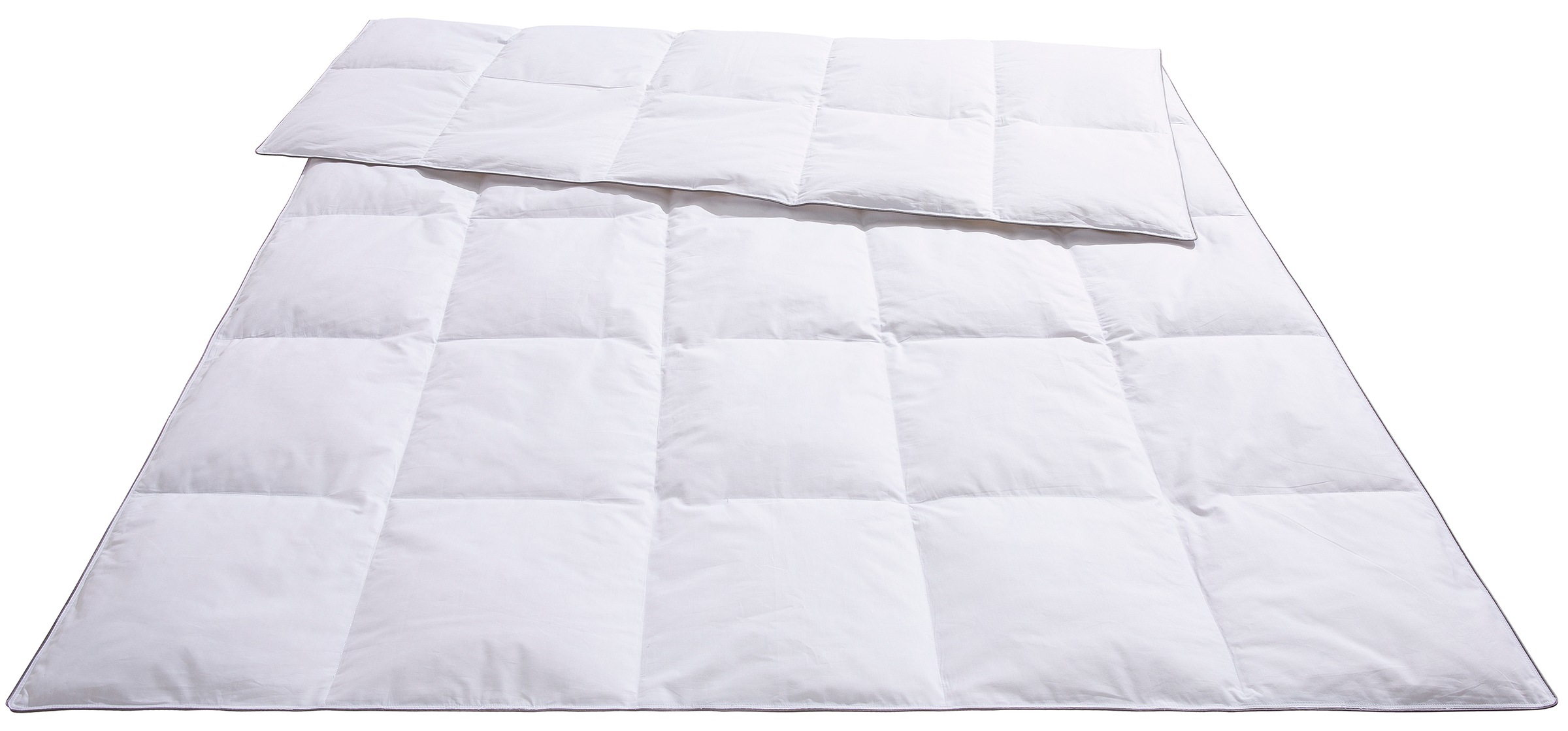 OTTO home Feder-/Daunenbettdecke + Kopfkissen "Finja, Bettdecke 135x200 cm, 155x220 cm, Sommer, Winter," 2-tlg., Set mit Kissen 80x80 cm, Made in Germany