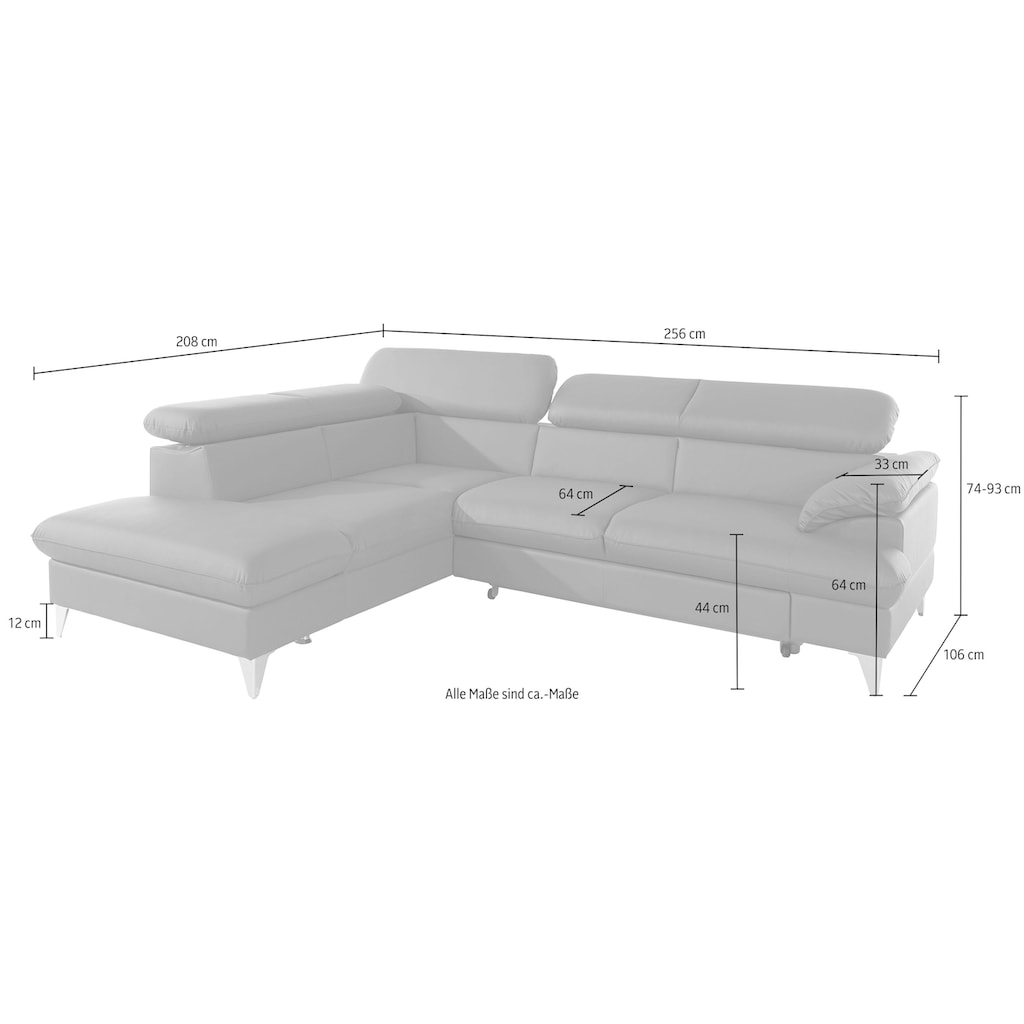 COTTA Ecksofa »Caluso L-Form«