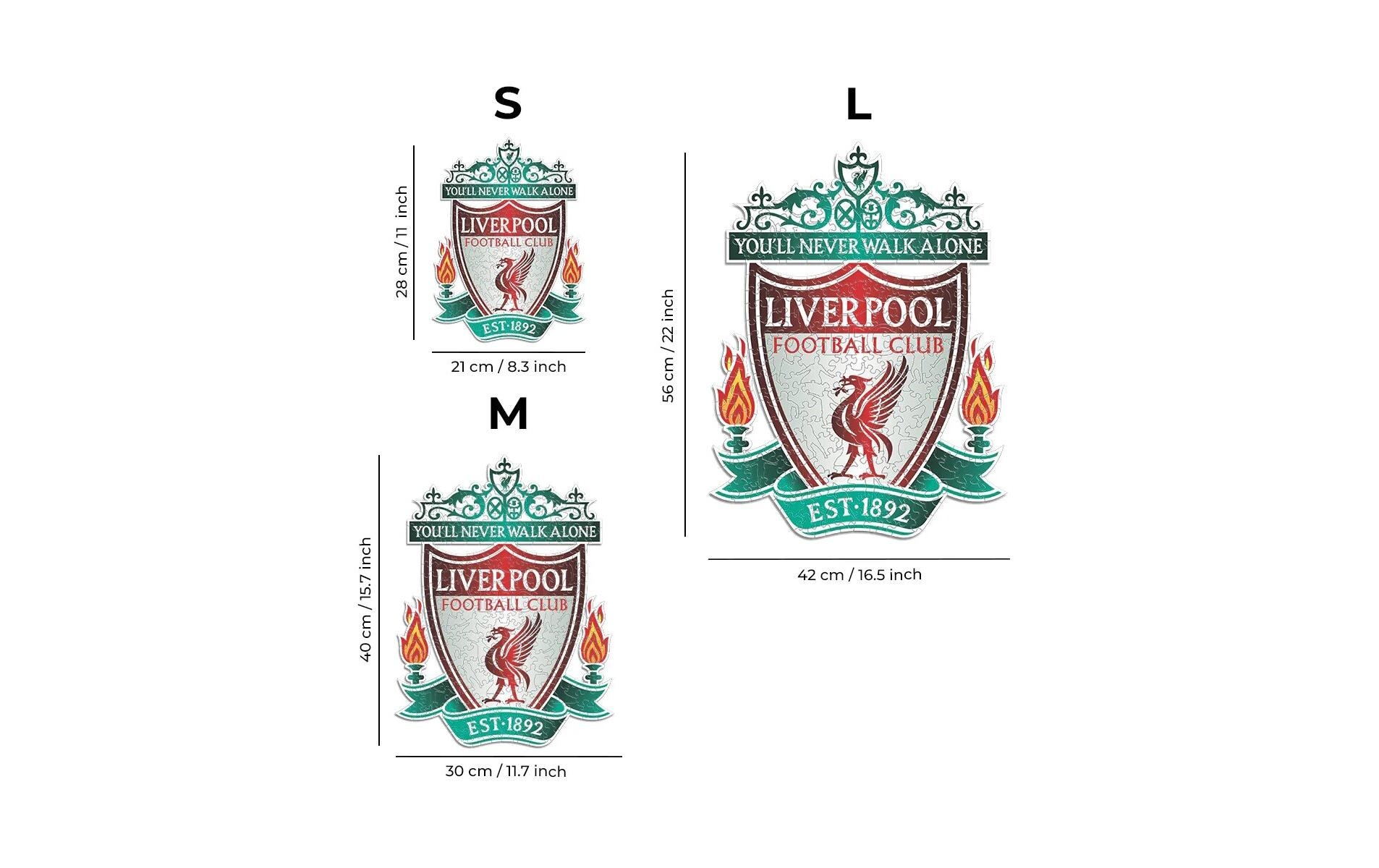 Puzzle »Iconic Liverpool FC – Logo«, Holzart: Birke (Herkunftsland: China)