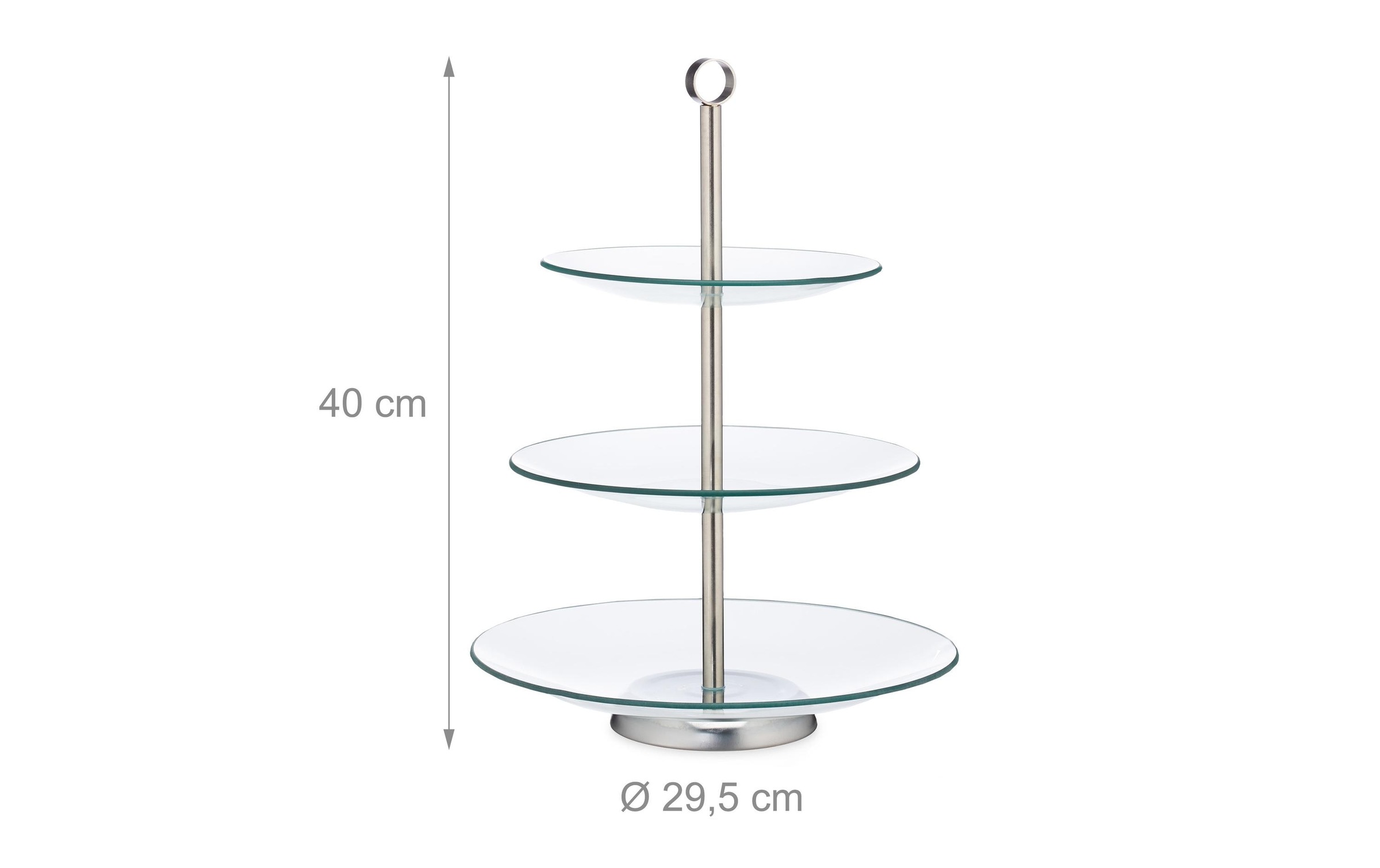 relaxdays Etagere "rund 3-stufig"