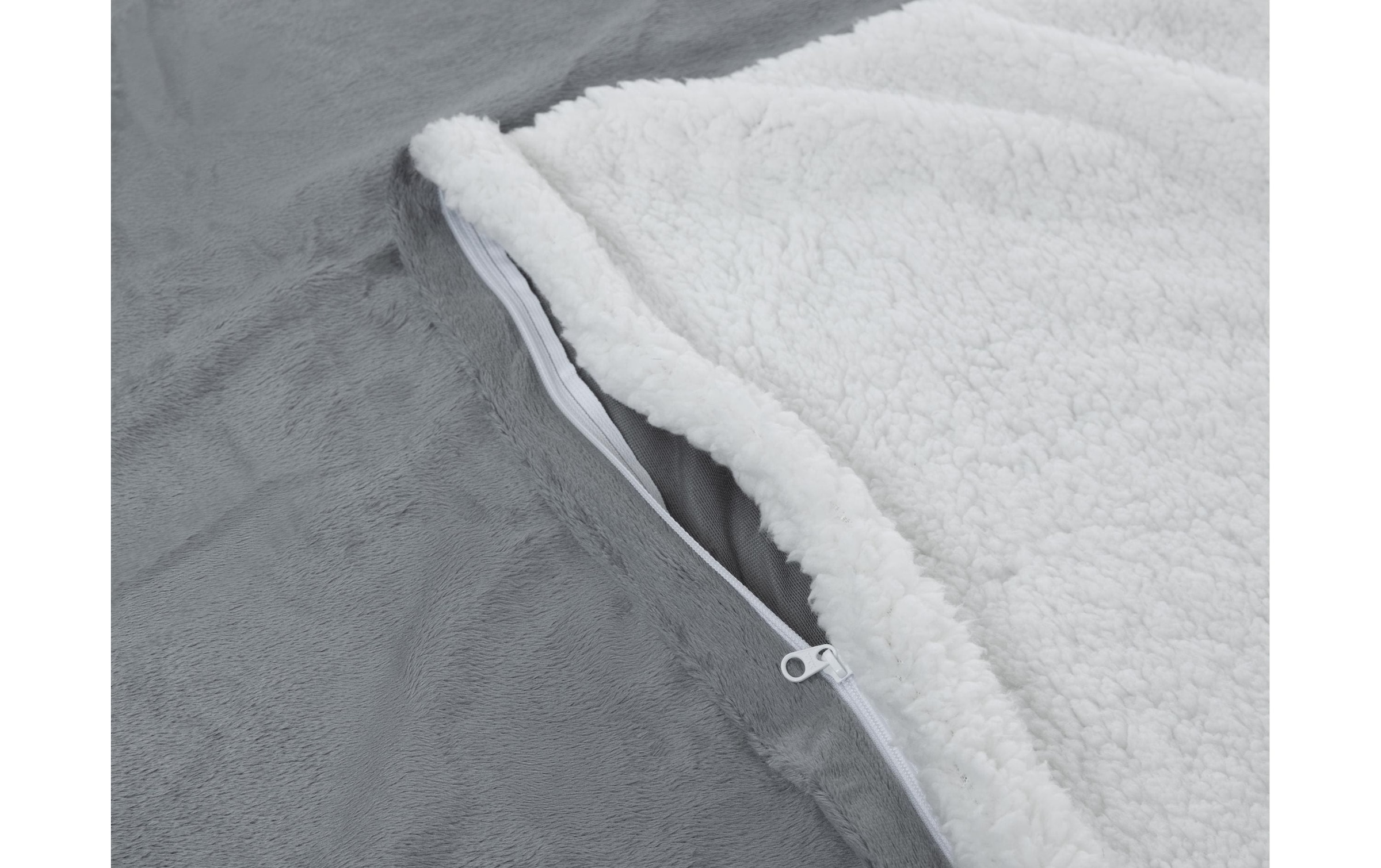 Cocon Bettbezug »Sherpa 160 x 210 cm, Grau«, (1 St.)