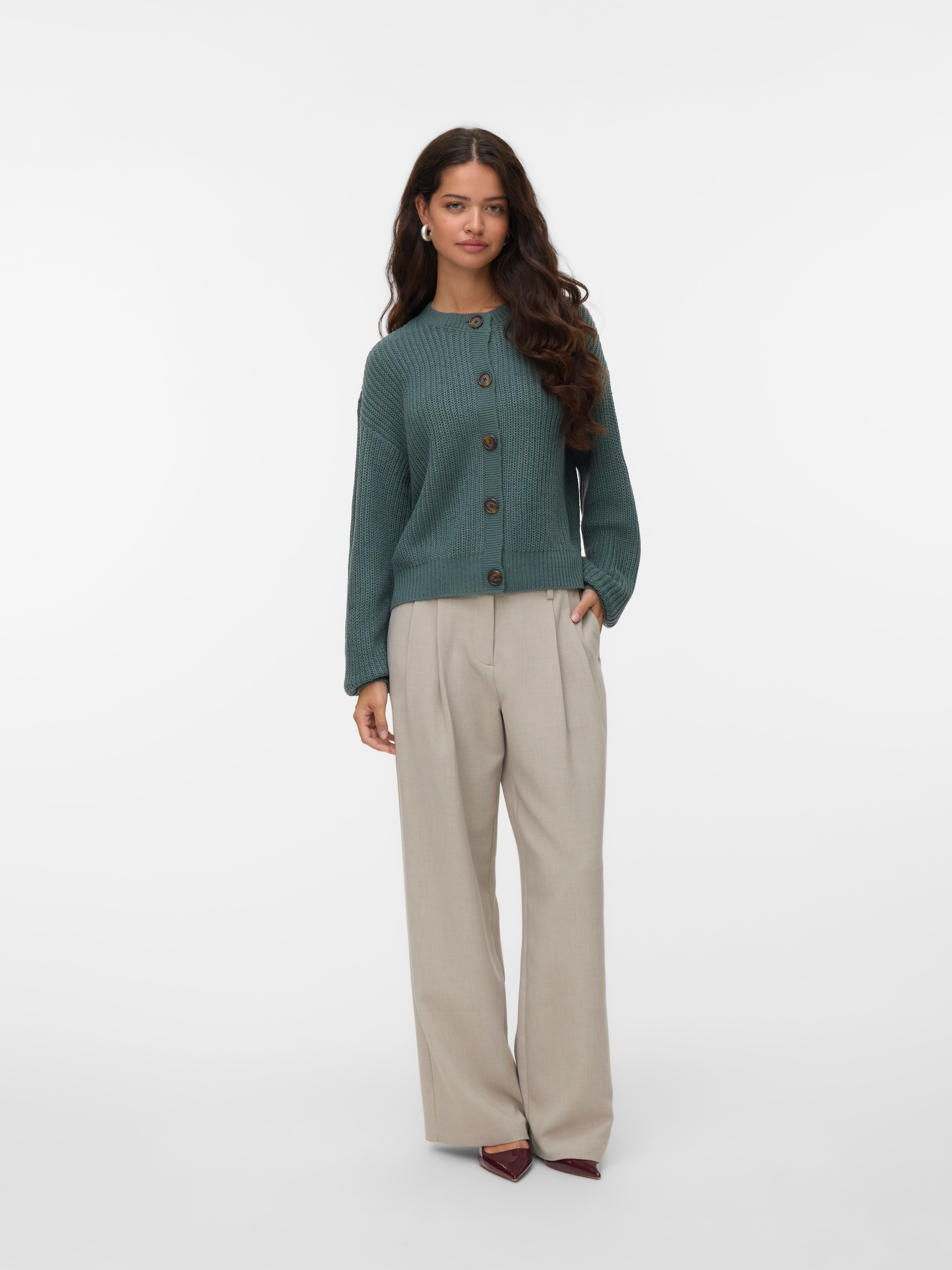 Vero Moda Strickjacke »VMLEA LS O-NECK CARDIGAN NOOS«