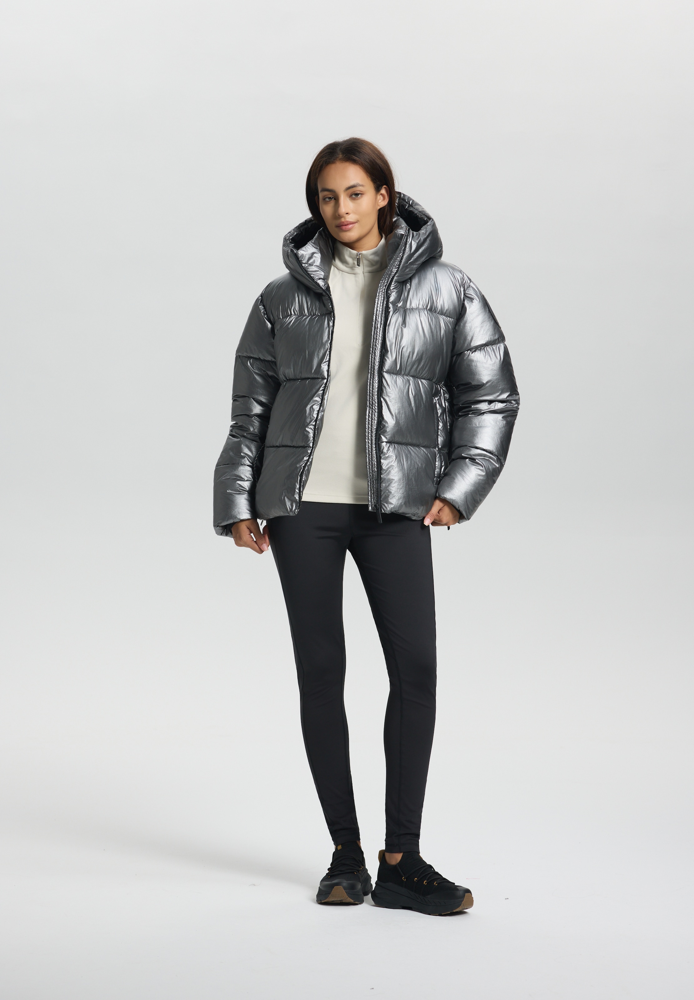 Luhta Anthrazit Steppjacke "Luhta Eiseberg" Sportlicher Stil, Für Sportmode Und Outdoormode