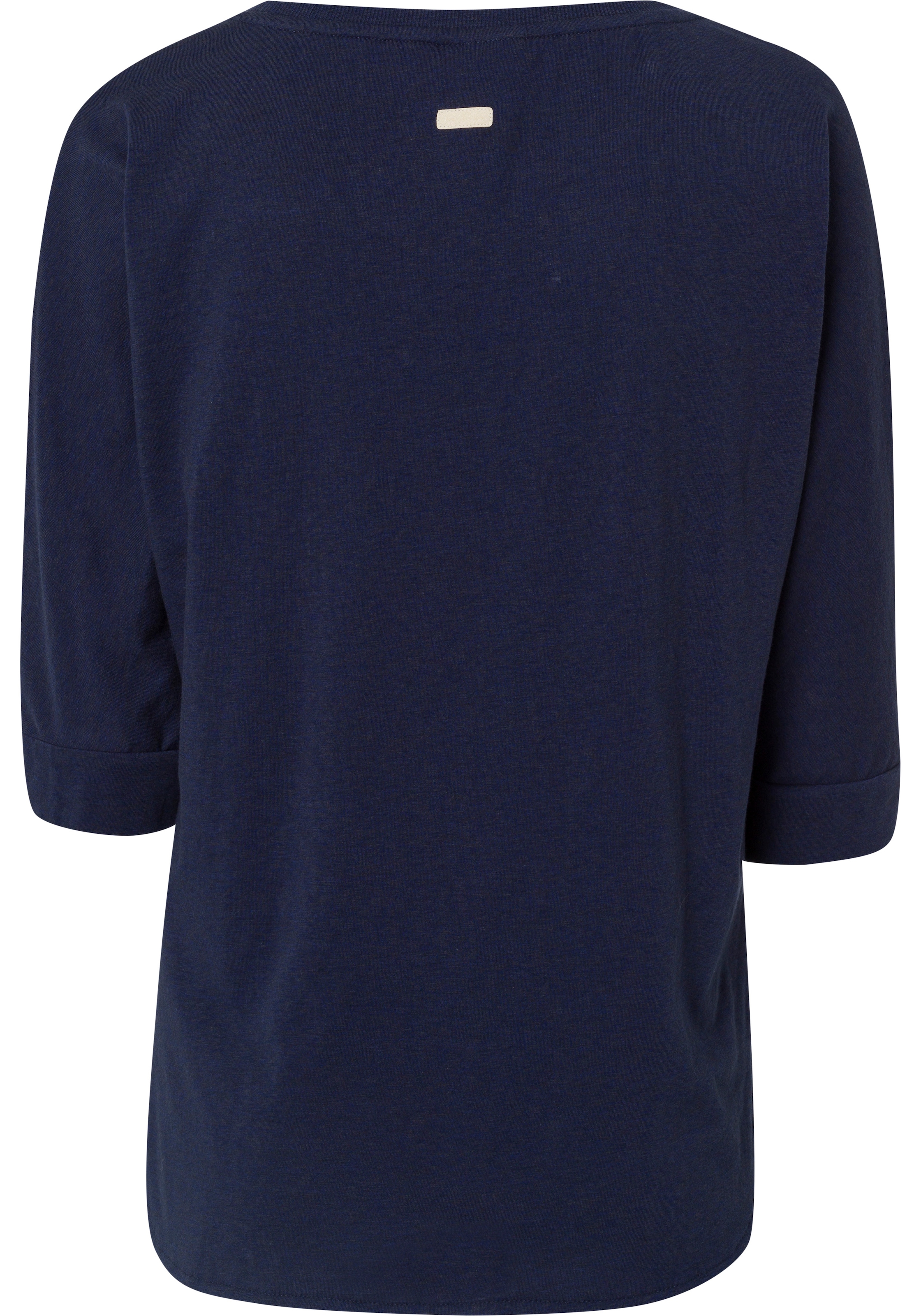 Ragwear Langarmshirt »RAG Longsleeve SHIMONA O PRINTED«, mit Frontdruck und Zierknopf, hinten länger geschnitten