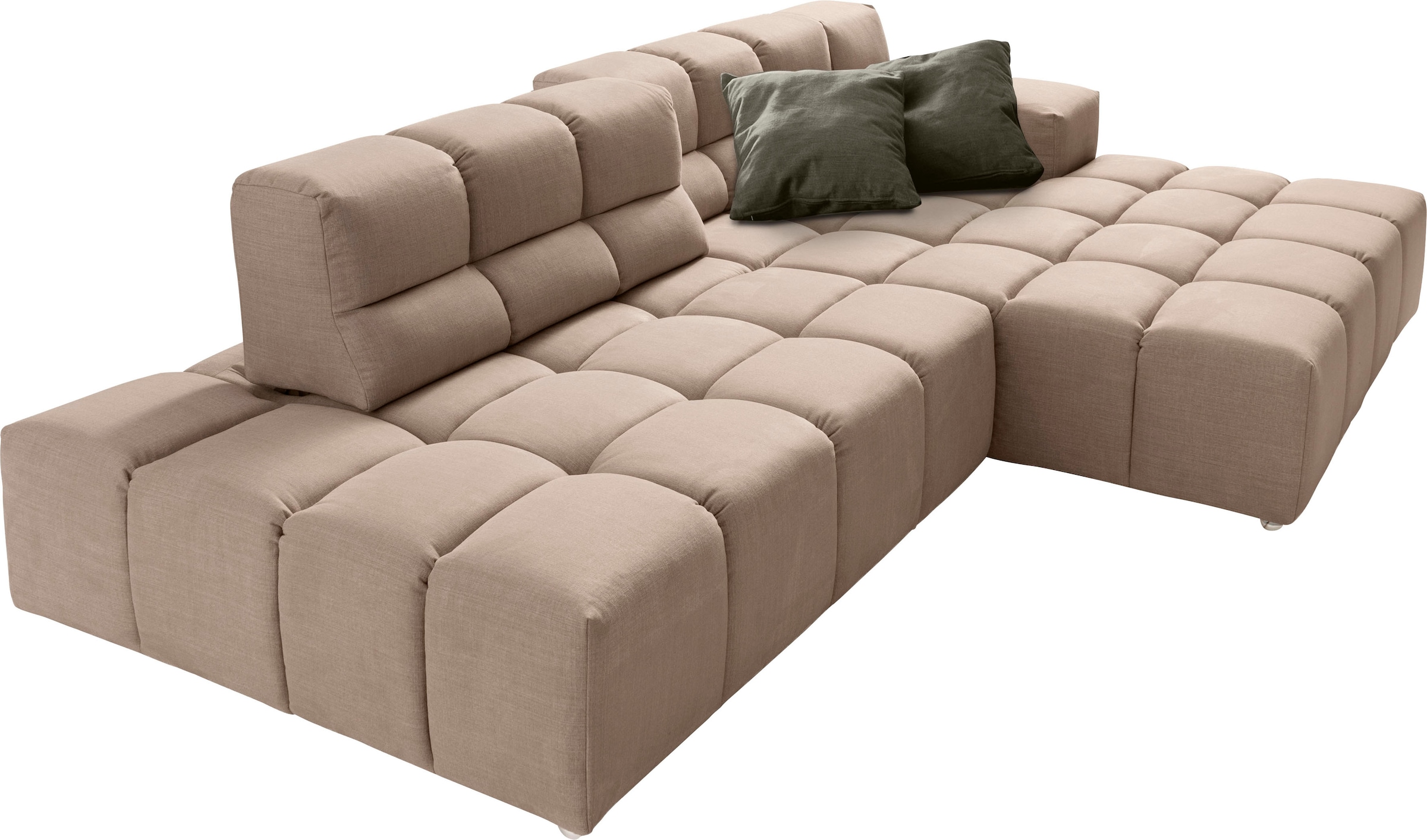 designwerk Ecksofa »Temple L-Form, tolles Designsofa«, mit Sitztiefenverstellung