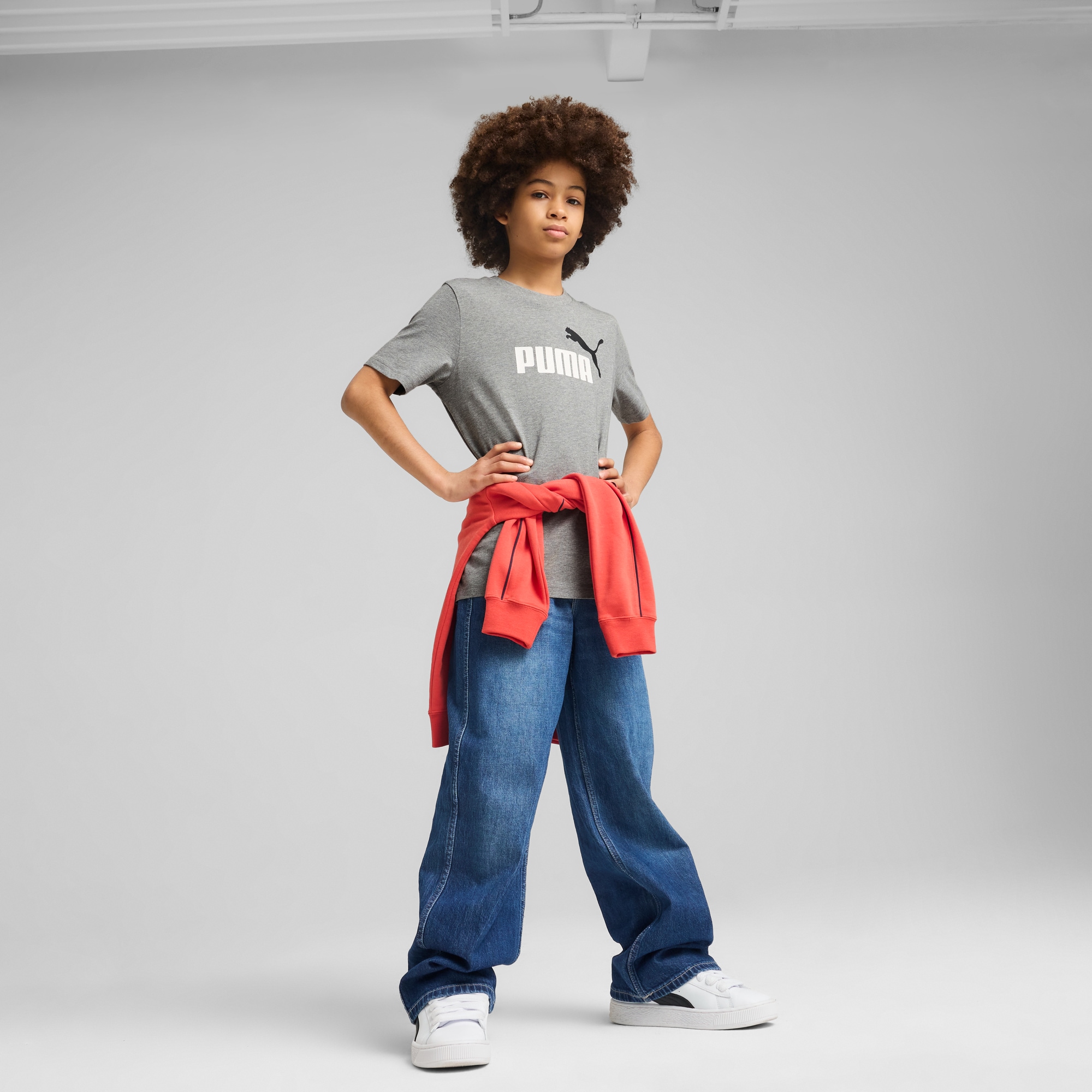 PUMA T-Shirt »ESS 2 COLOR NO.1 LOGO TEE B«, für Kinder, 100% Baumwolle