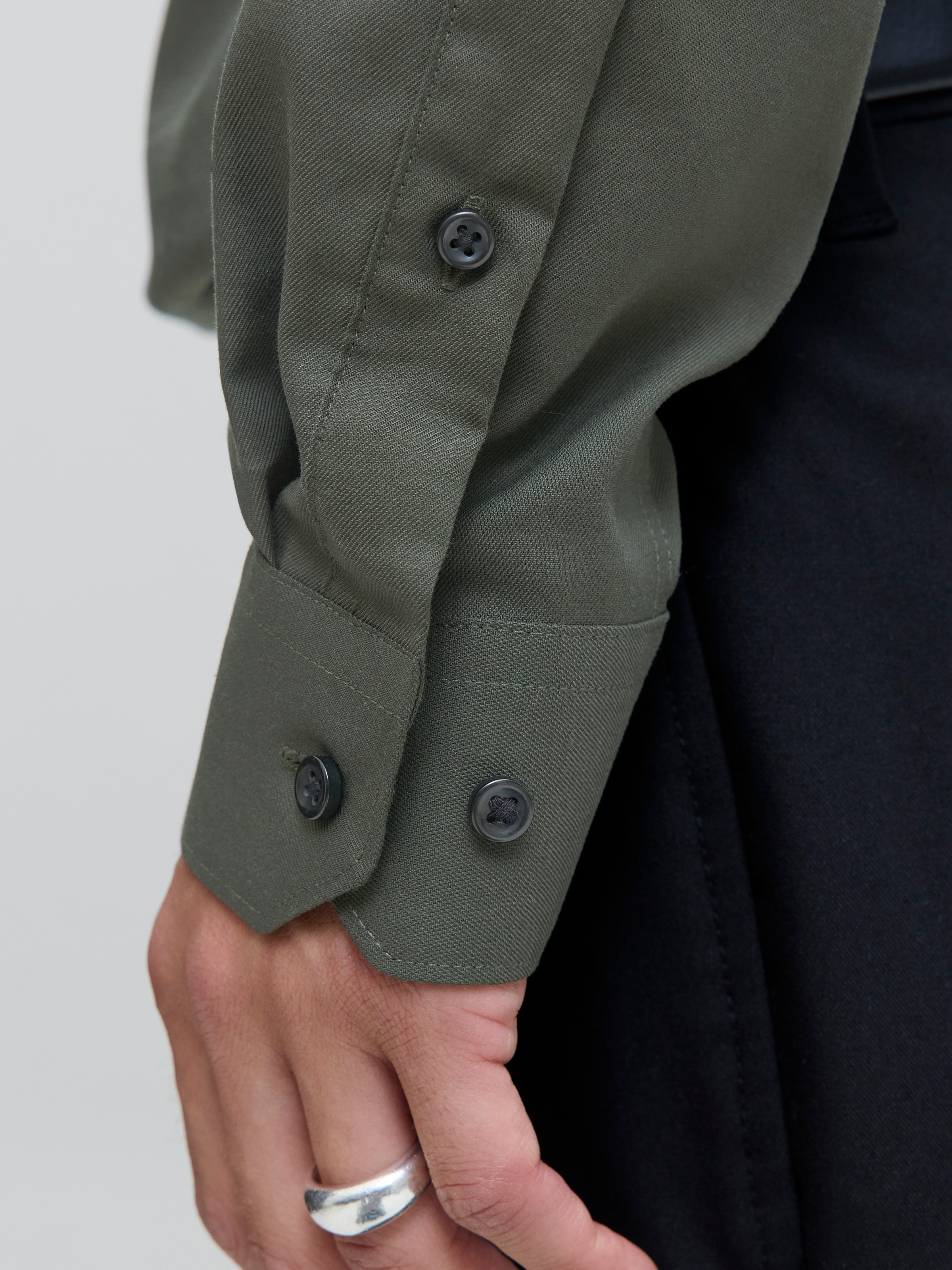Jack & Jones Langarmhemd »JPRBLAPARKER Slim Fit Hemd, atmungsaktiv, ideal für den Alltag«, unifarben, modisch, slim fit, Baumwolle, Hemdkragen