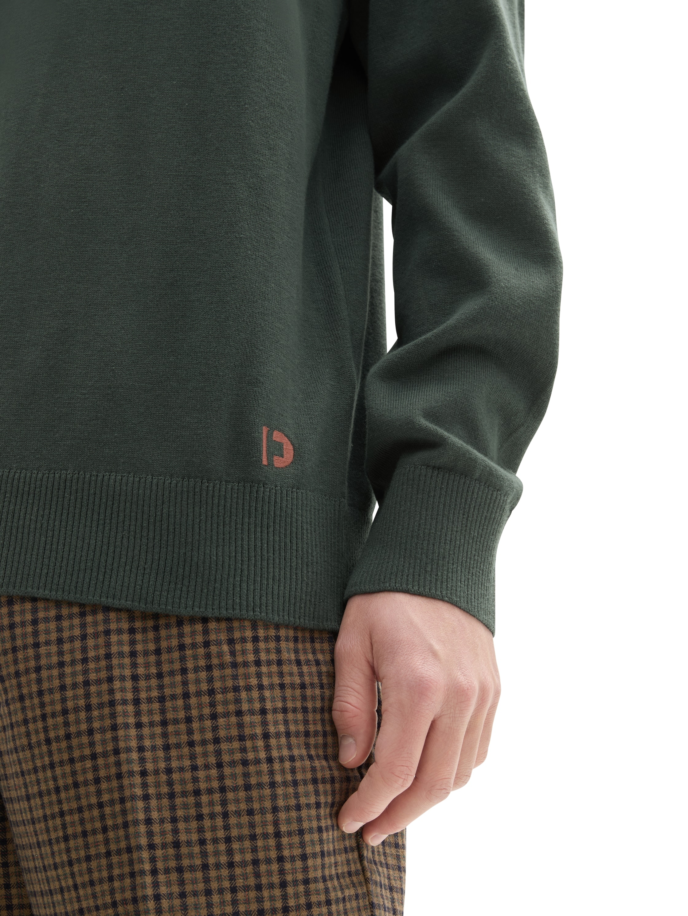 TOM TAILOR Denim Strickpullover, in melierter Optik