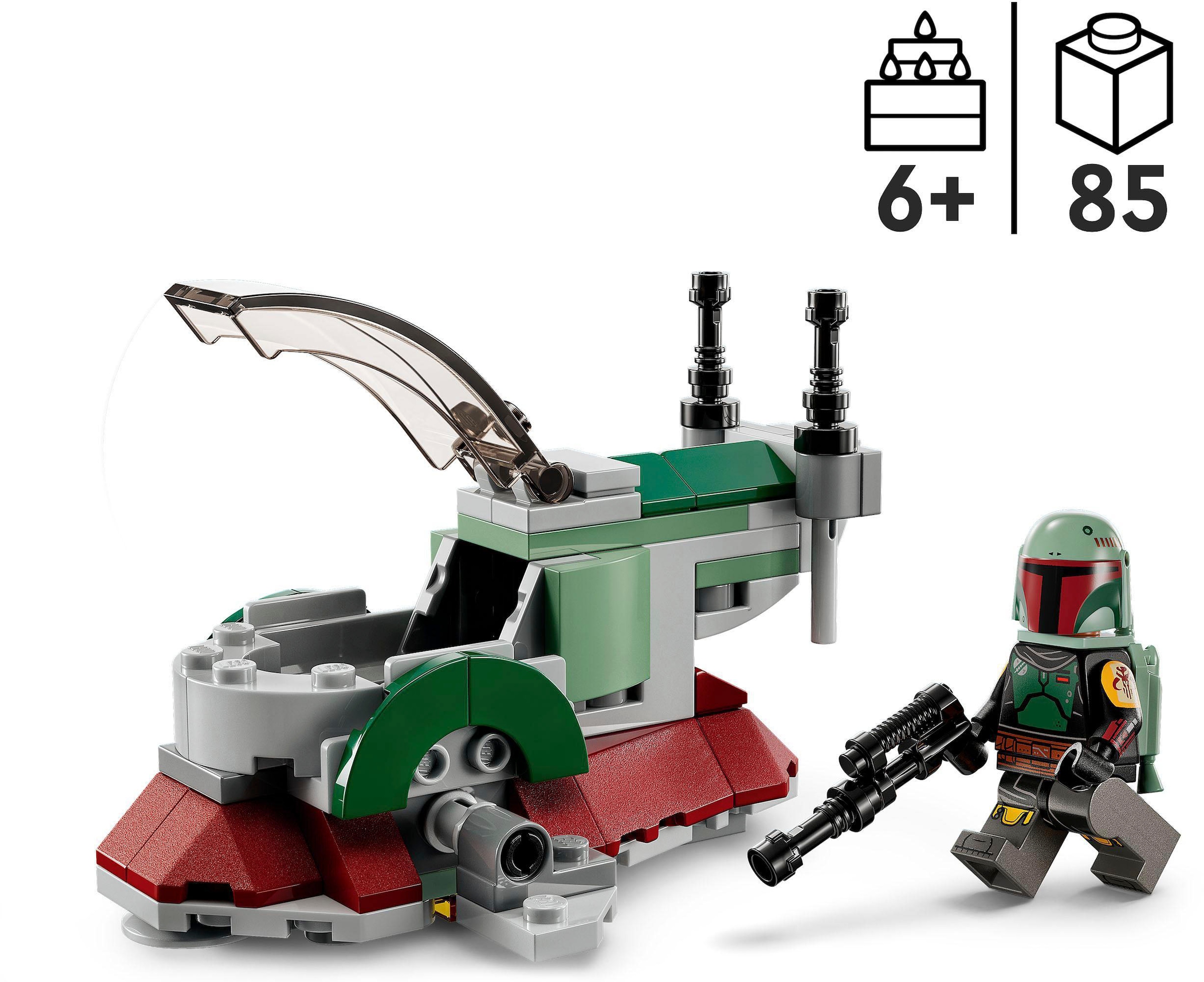 LEGO® Konstruktionsspielsteine »Boba Fetts Starship™ – Microfighter (75344), LEGO® Star Wars™«, Made in Europe