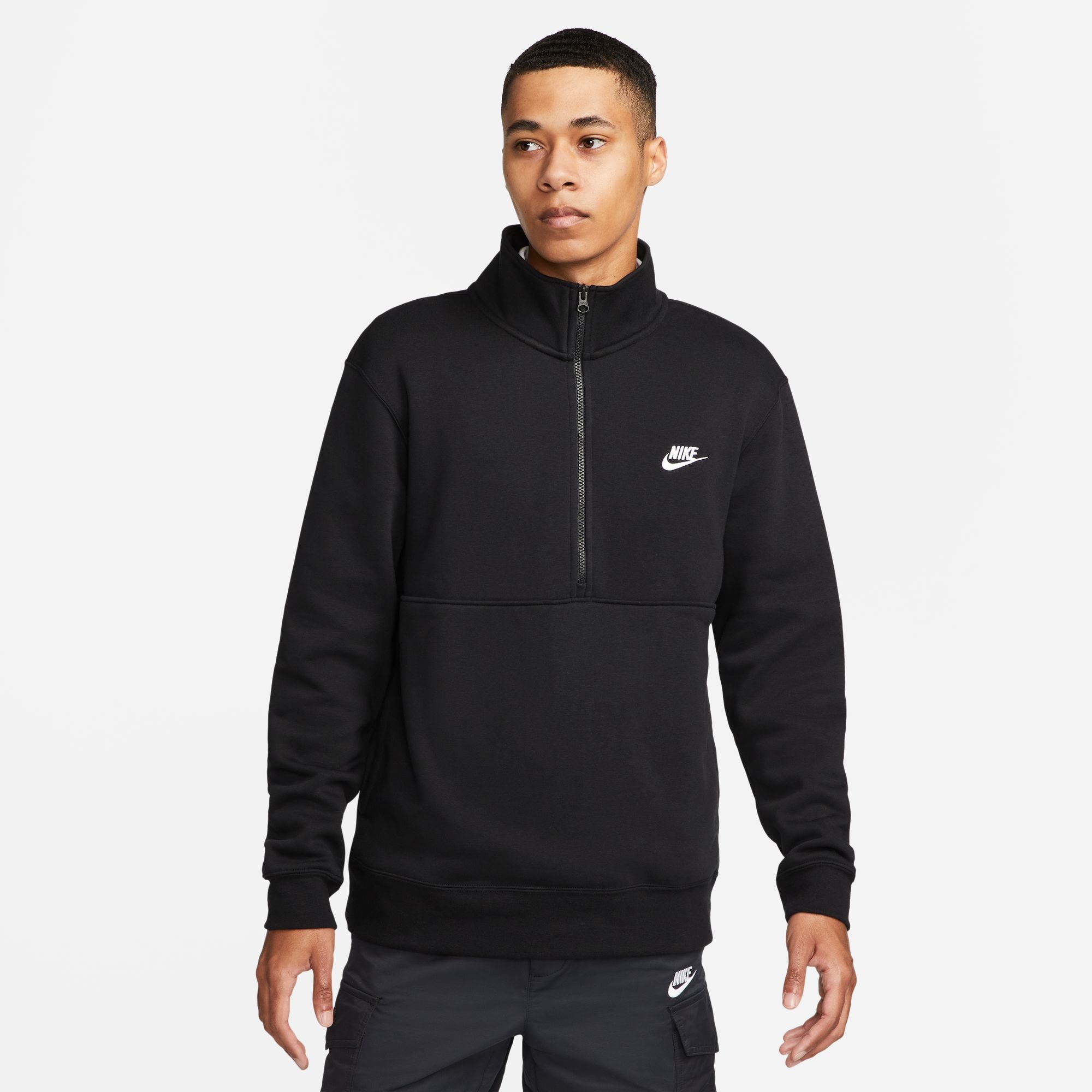 Nike Sportswear Sweatshirt »CLUB MEN'S BRUSHED-BACK 1/-ZIP PULLOVER«