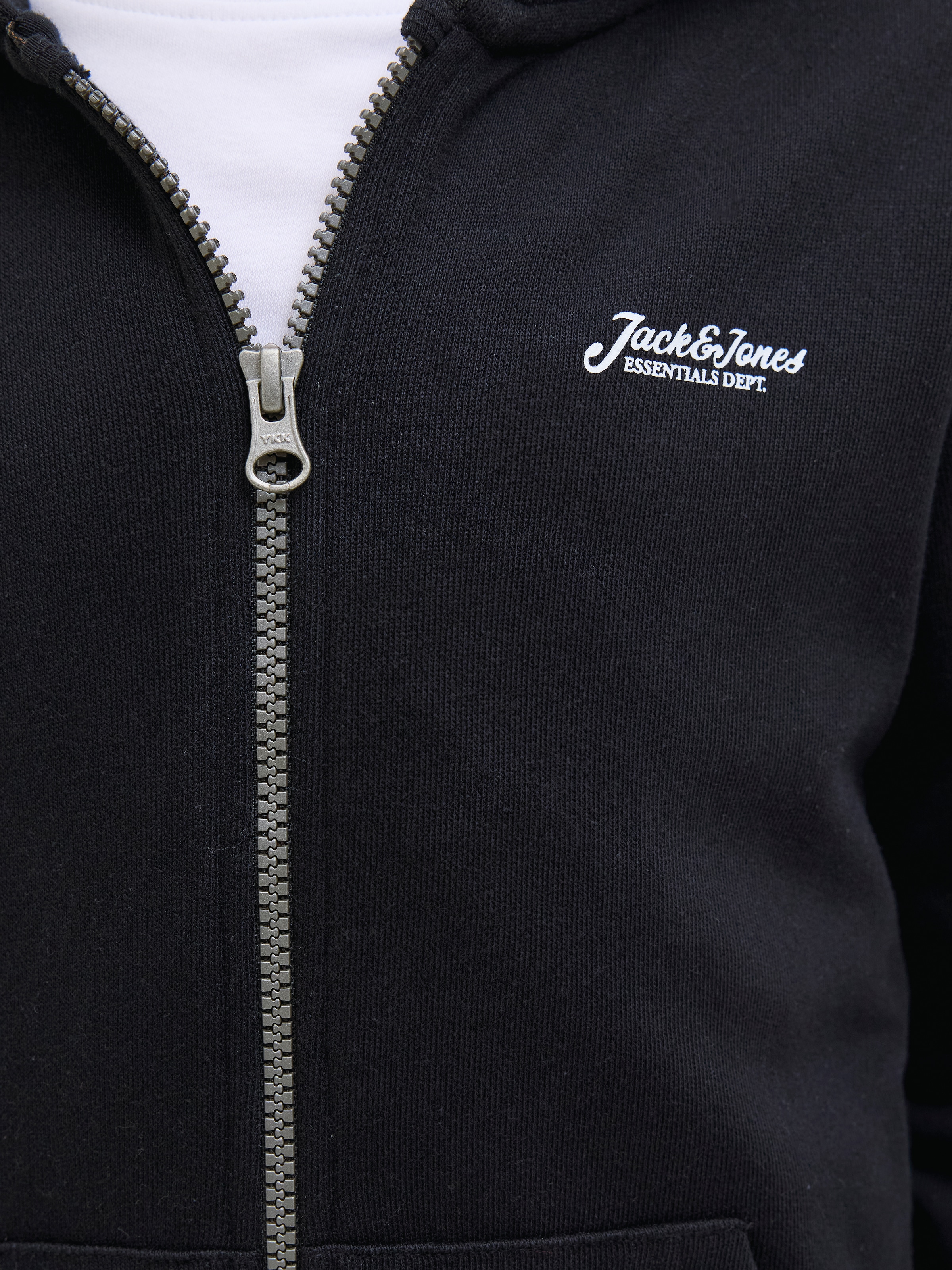 Jack & Jones Junior Kapuzensweatjacke »JJBEAU SWEAT ZIP HOOD JNR«, mit kleinem Brust-Logo-Motiv