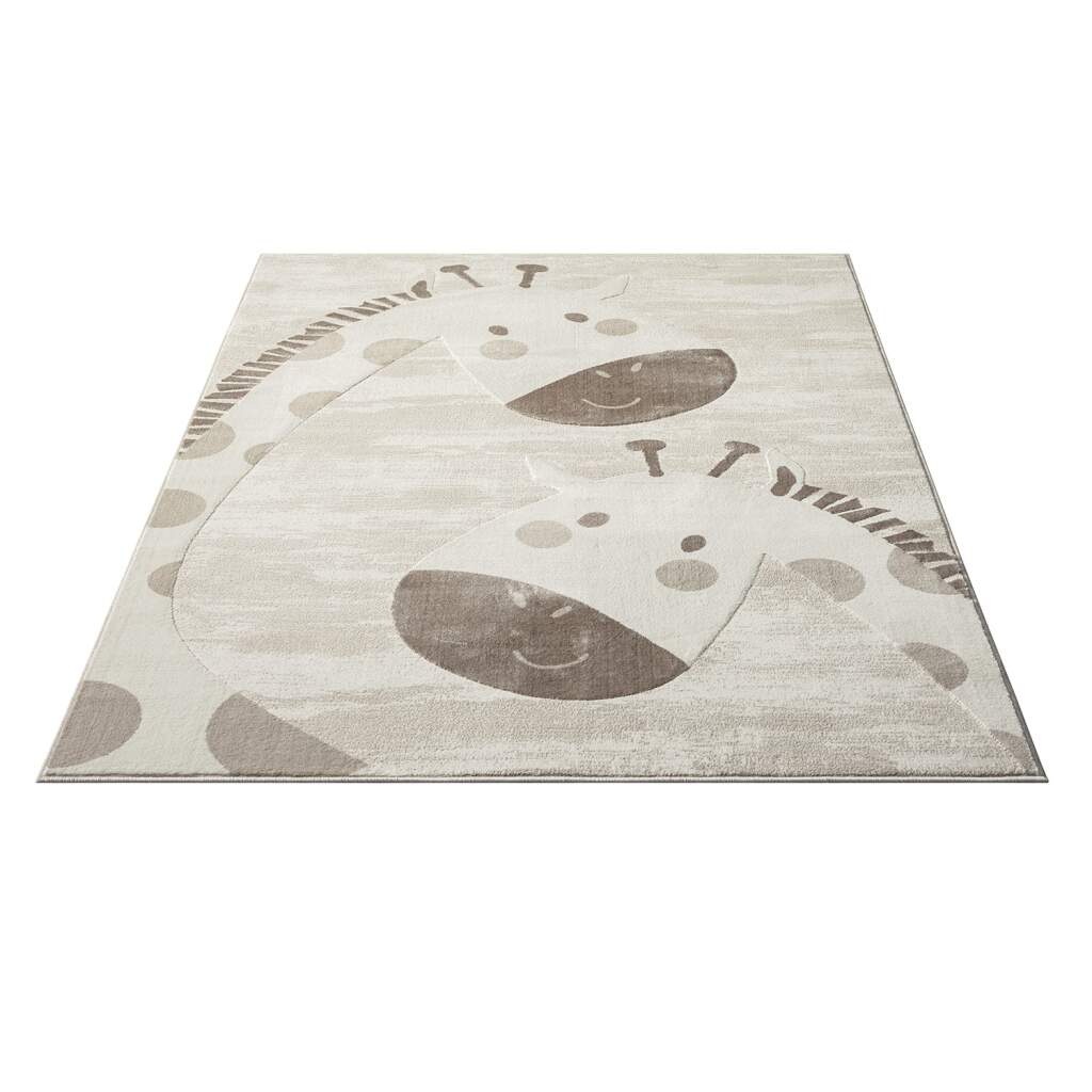 Carpet City Kinderteppich »MARA719«, rechteckig, 11 mm Höhe, Kinderzimmer, Kurzflor,robust,Tiere, Spielzimmer