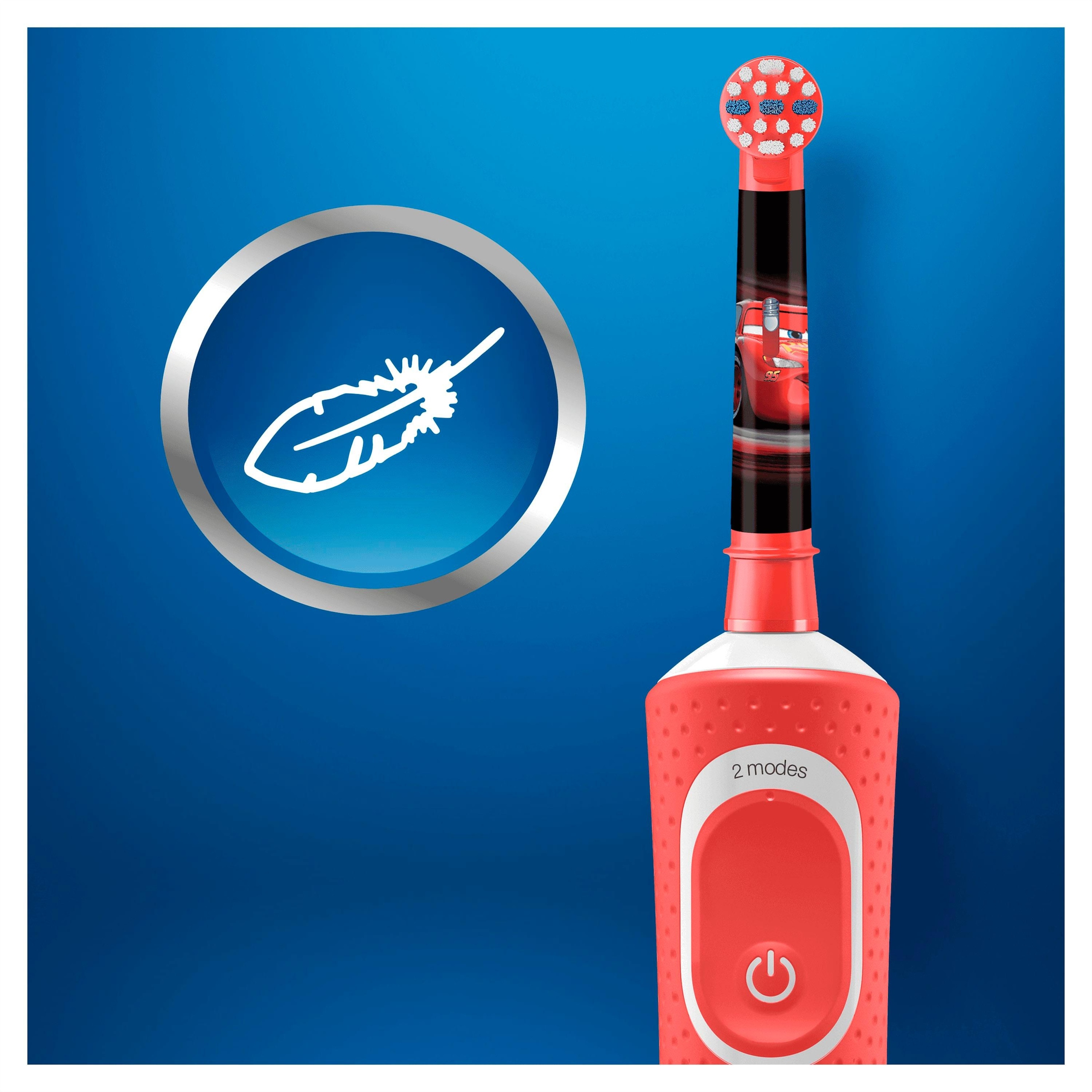 Oral-B Elektrische Kinderzahnbürste »Cars«, 1 St. Aufsteckbürsten