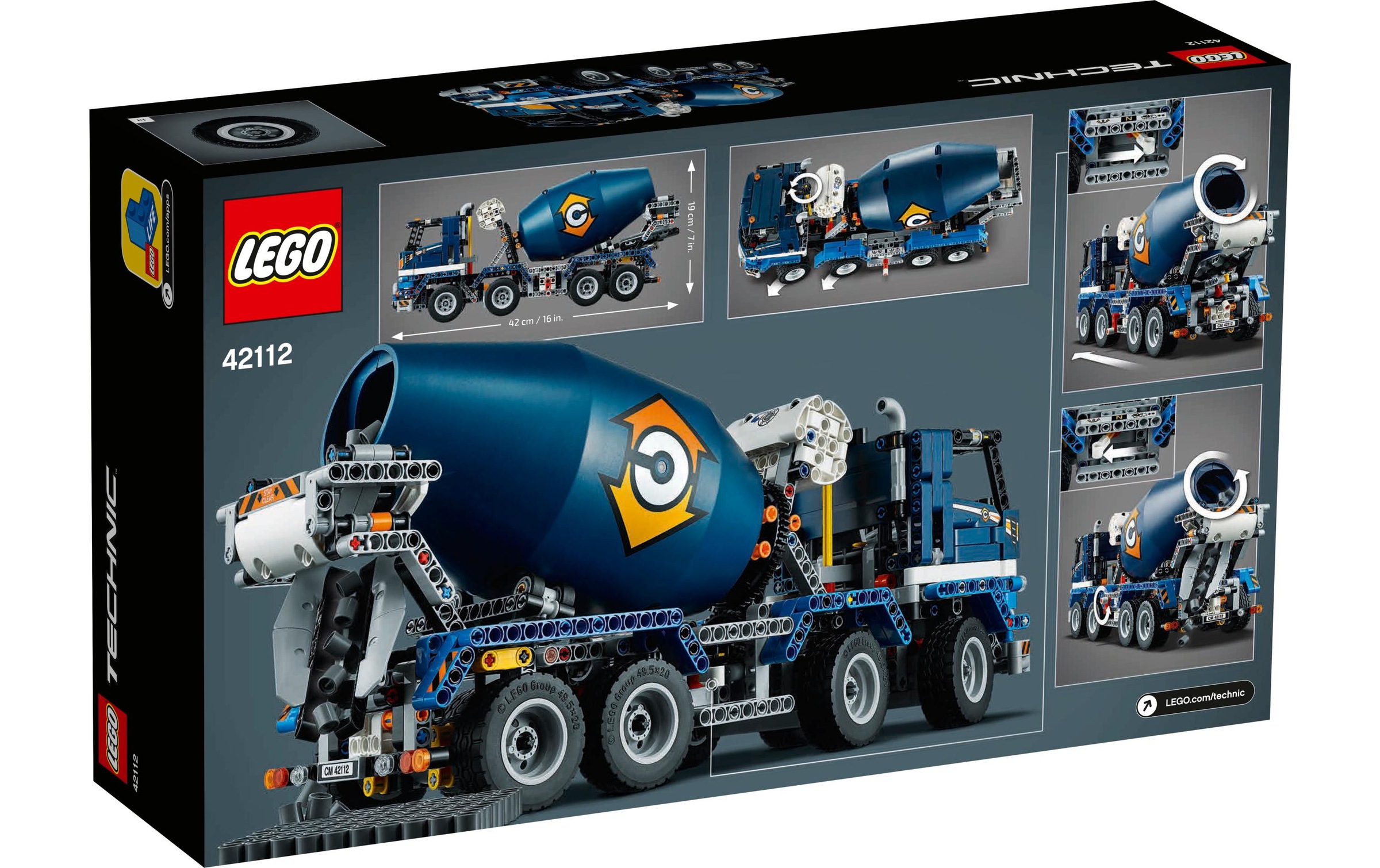 LEGO® Spielbausteine »Technic Betonmischer-LKW«, (1163 St.)