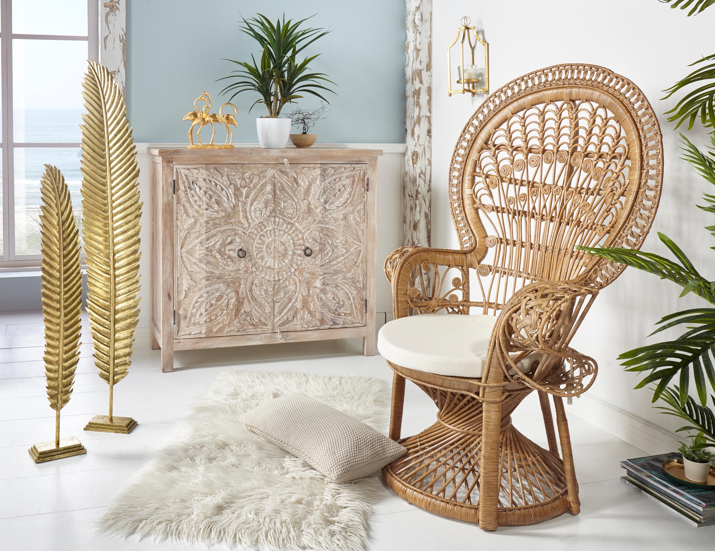 HOFMANN LIVING AND MORE Rattanstuhl, online bestellen Jelmoli-Versand | mit Kissenauflage