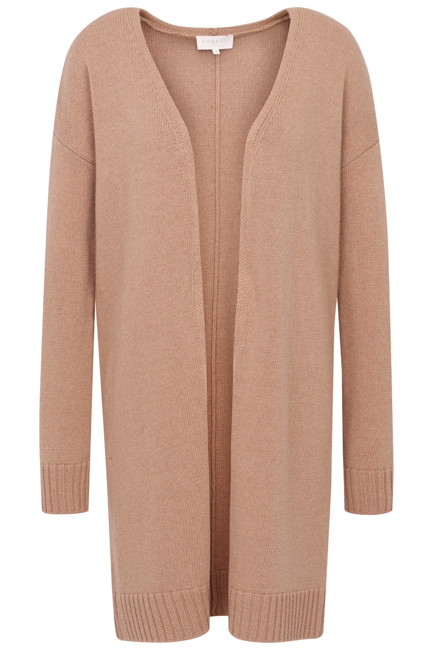 bugatti Strickjacke, mit breitem Rippenbündchen