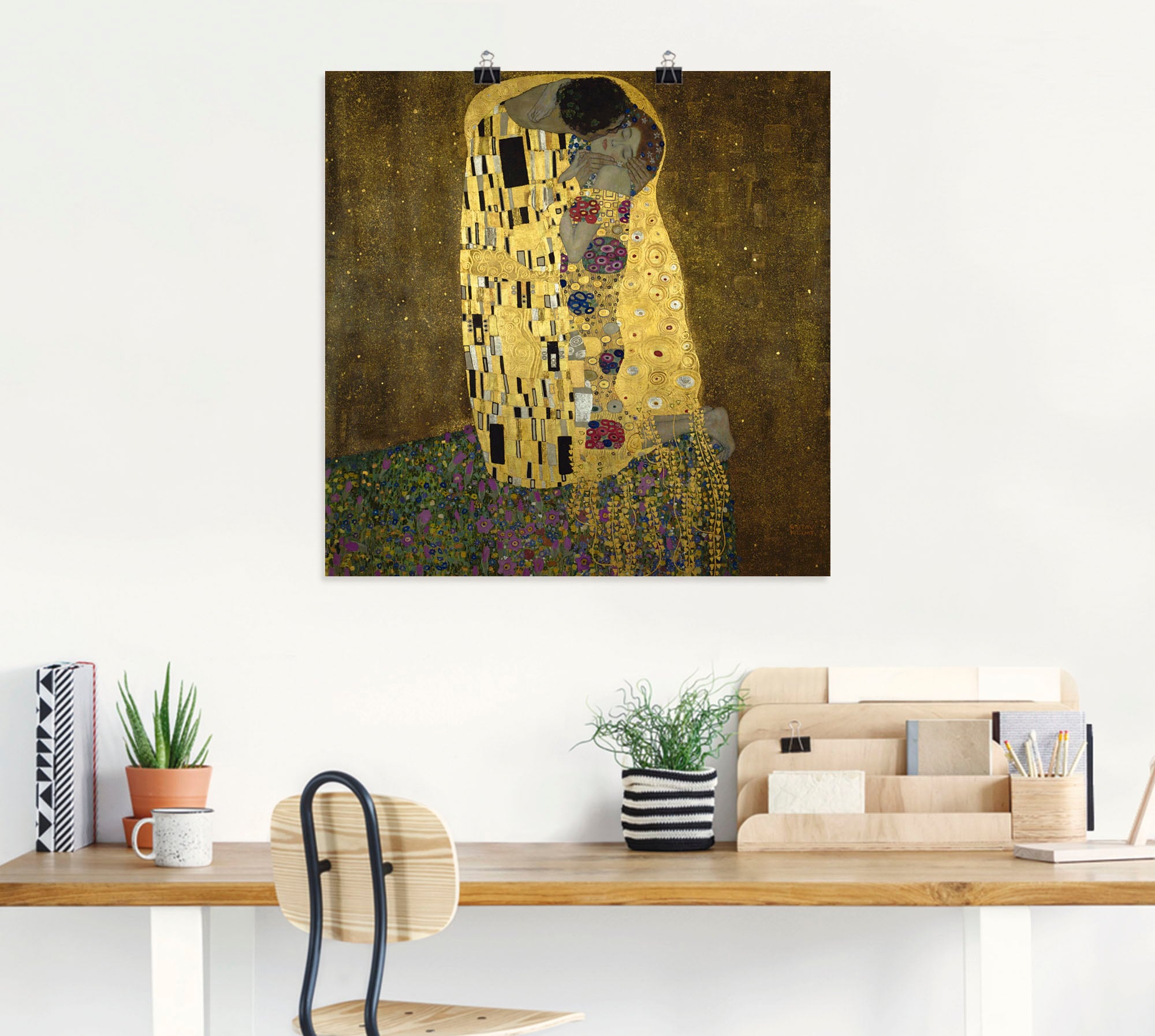 Artland Wandbild »Der Kuss«, Paar, (1 St.), als Leinwandbild, Poster in verschied. Grössen