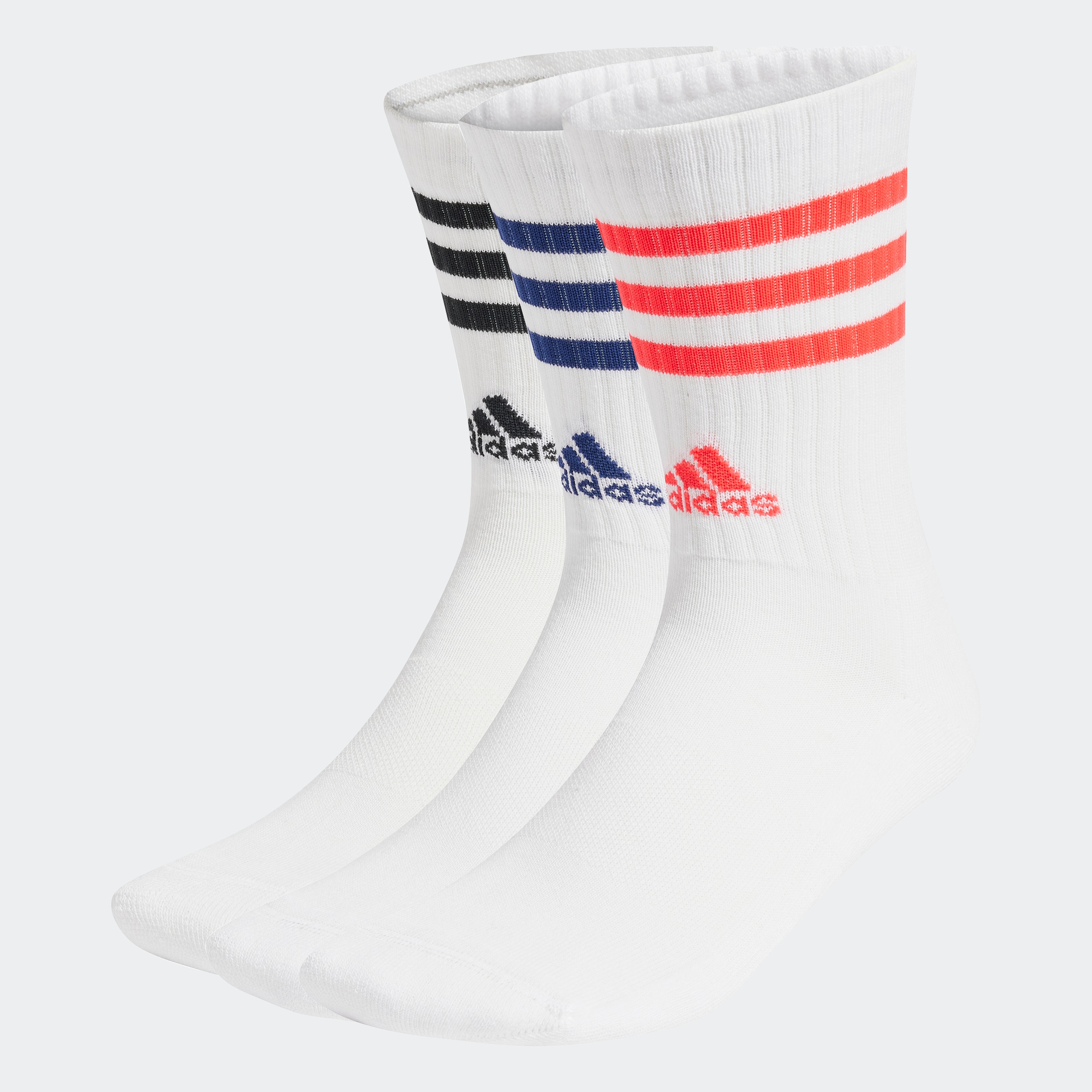 adidas Performance Funktionssocken »3STREIFEN CUSHIONED CREW SOCKEN, 3 PAAR«, (3 Paar)