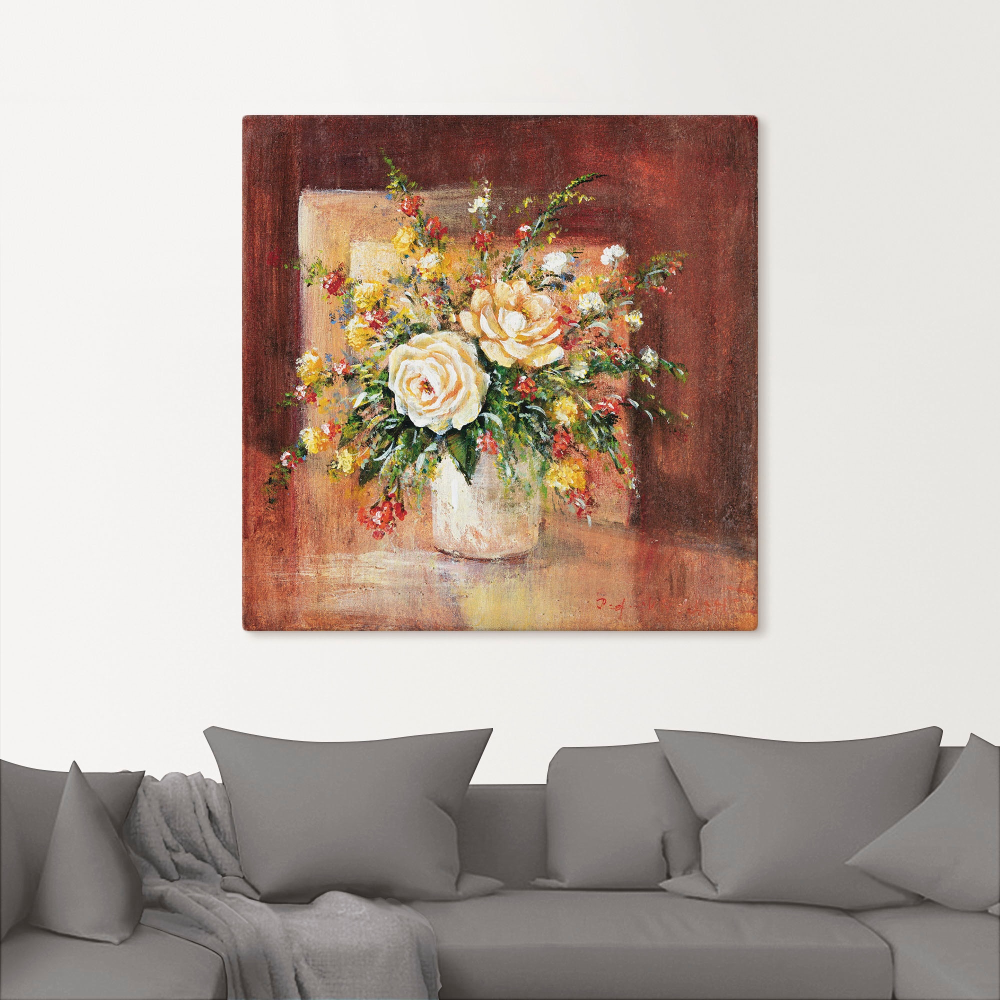 Artland Wandbild »Spanische Blumen II«, Blumen, (1 St.), als Leinwandbild, Wandaufkleber in verschied. Grössen