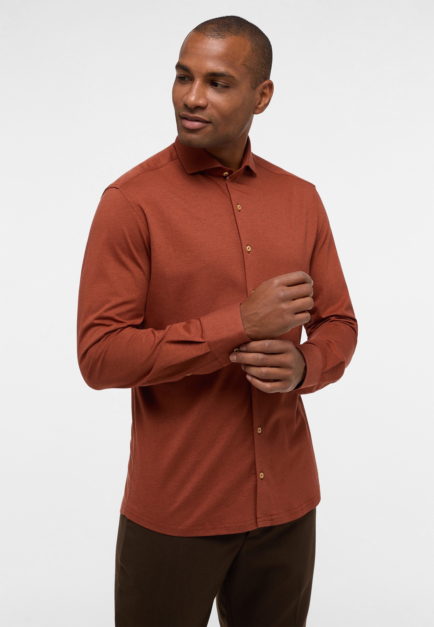Eterna Langarmhemd »MODERN FIT« EASY IRON (bügelleicht)
