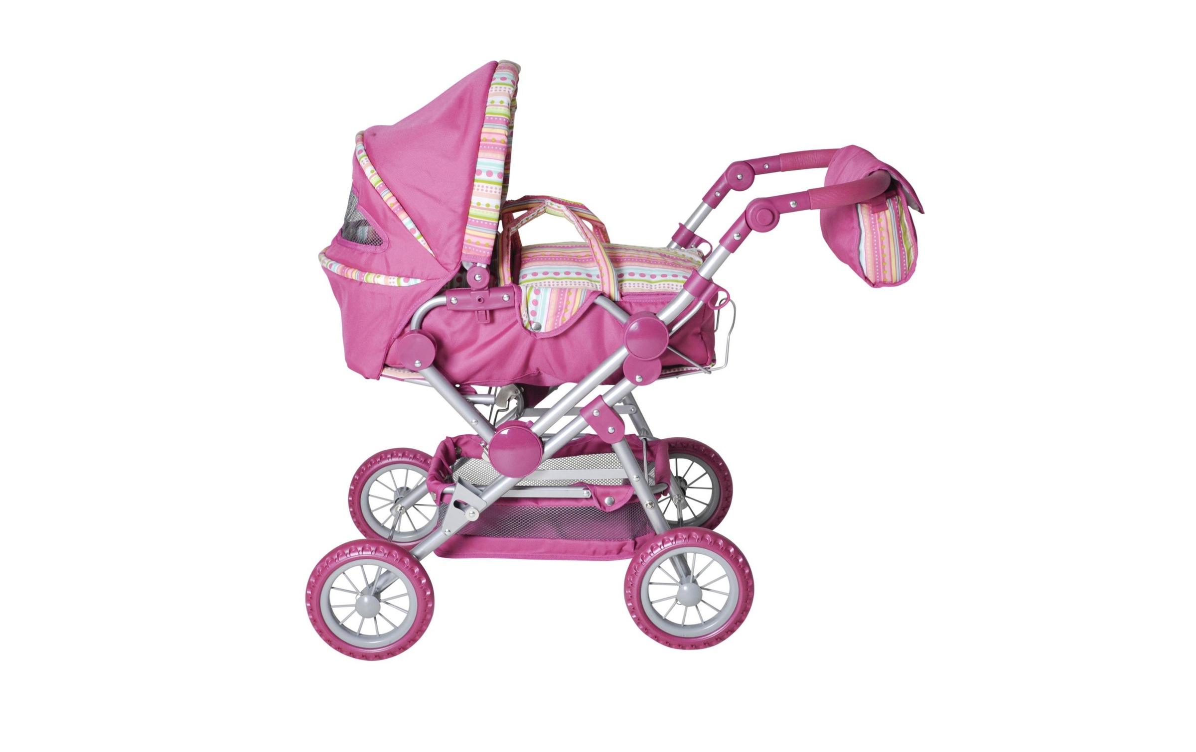 Knorrtoys® Puppenwagen »Twingo S Pink Stripe«
