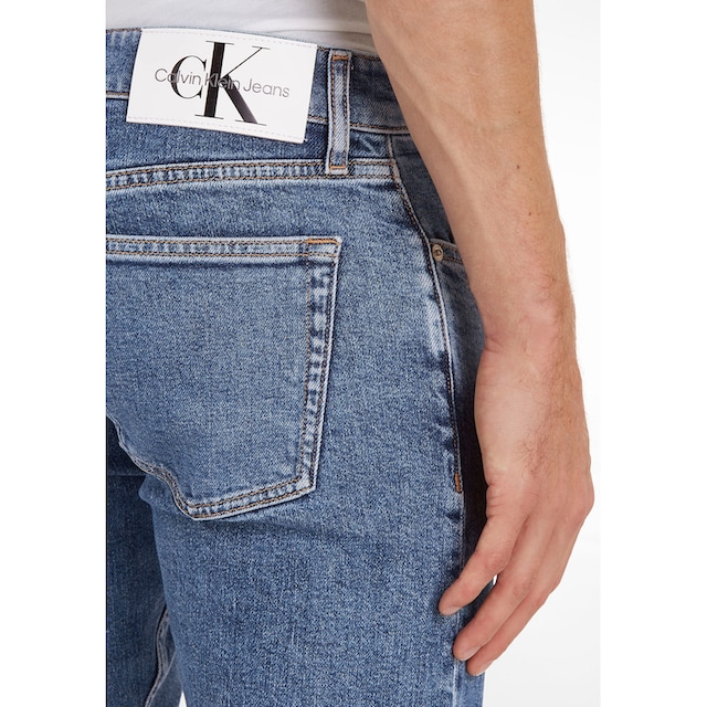 Calvin Klein Jeans Tapered-fit-Jeans »SLIM TAPER«, mit Leder-Badge online  shoppen | Jelmoli-Versand
