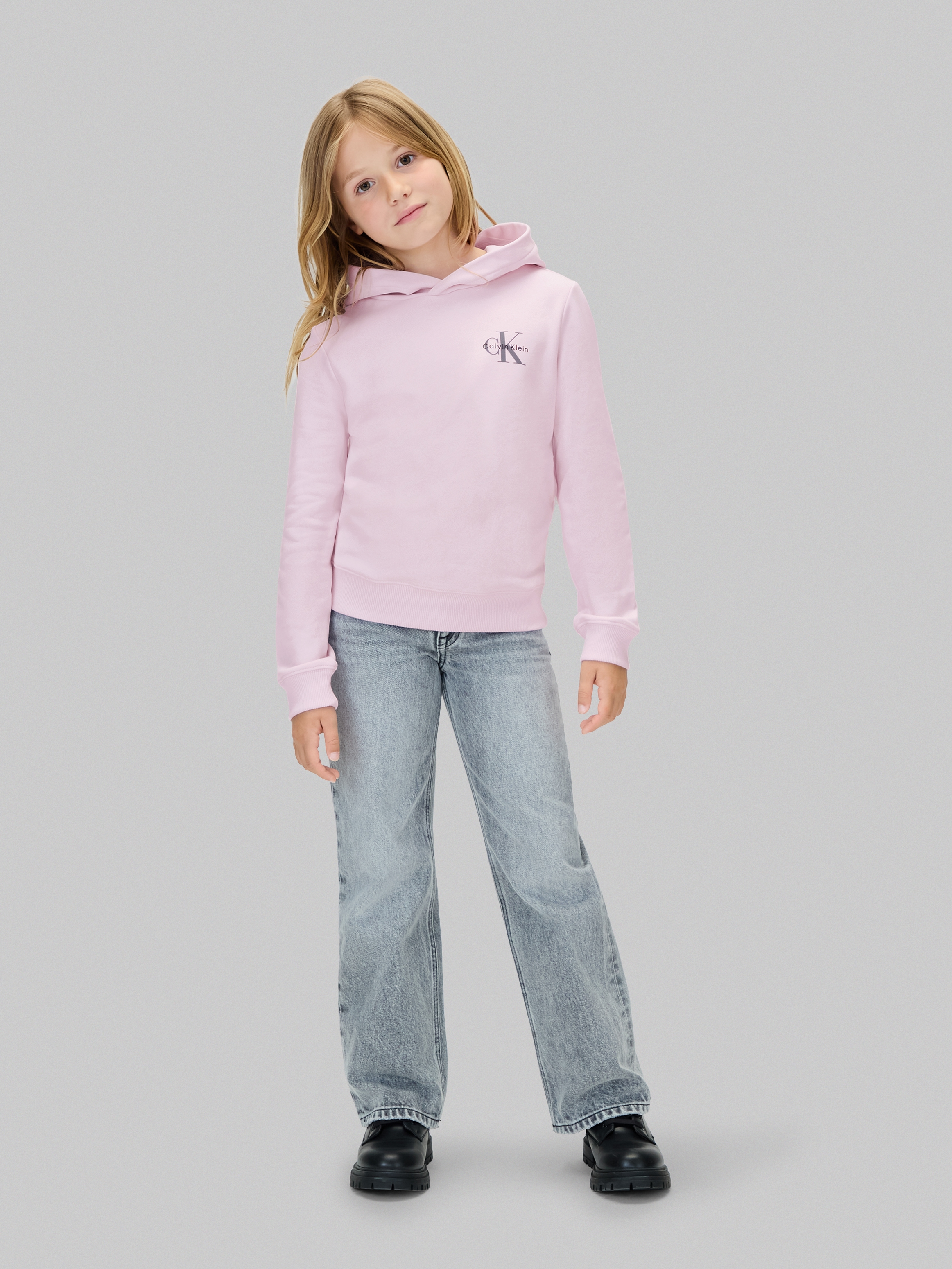 Calvin Klein Jeans Sweatshirt »SMALL MONOGRAM HOODIE«, für Kinder bis 16 Jahre, mit Kapuze