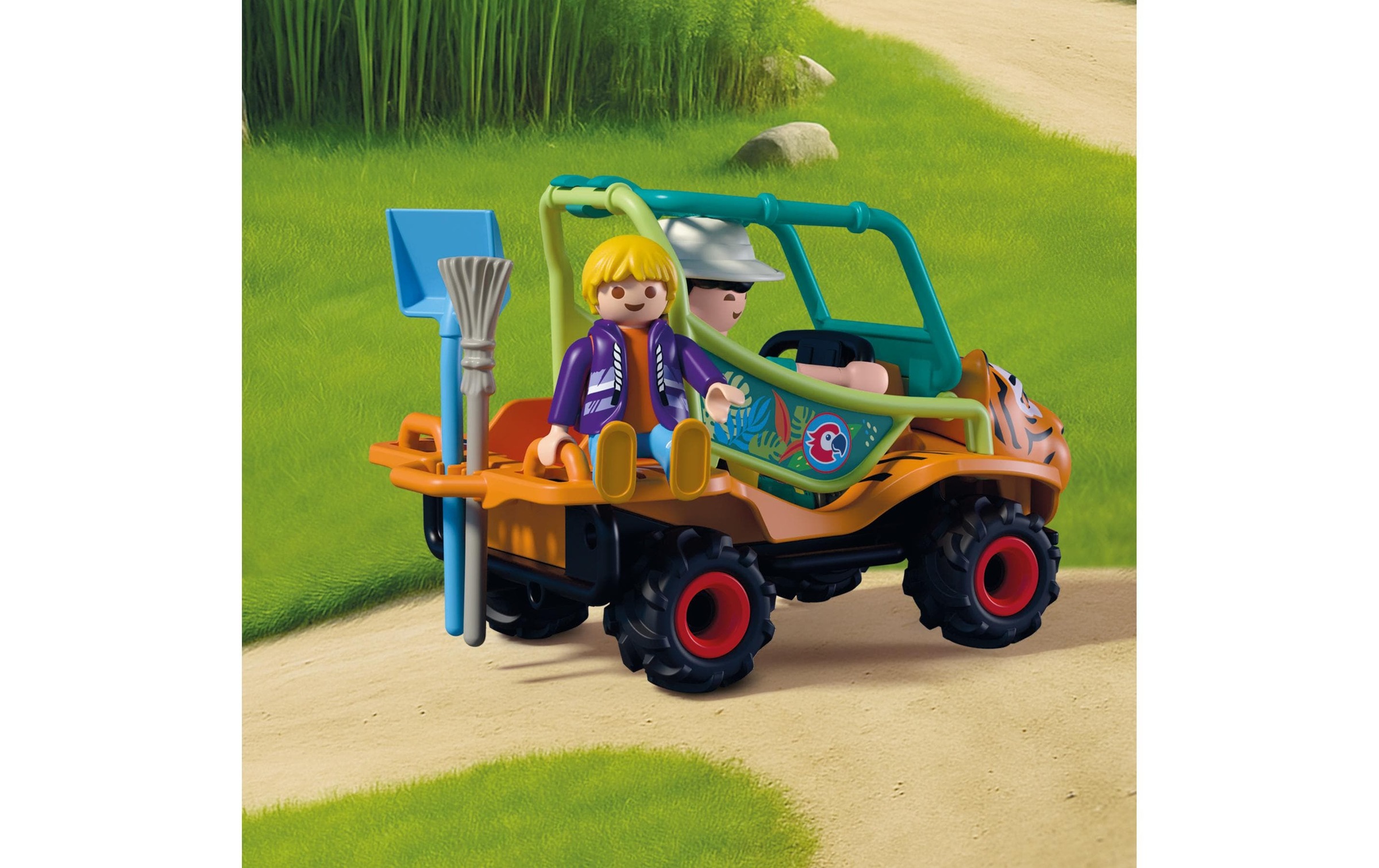 Playmobil Konstruktions-Spielset "Zoo: Tierpflegermobil (72072), Animals & Friends" Made in Europe