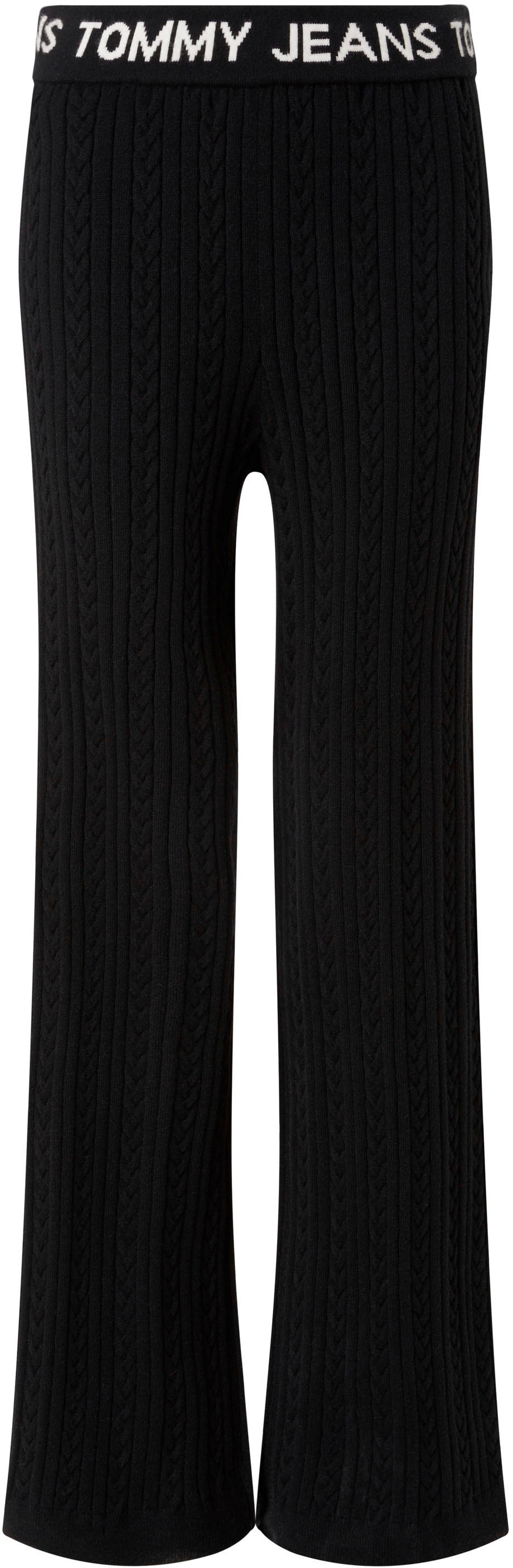 Tommy Jeans Strickhose | kaufen CABLE online »TJW KNIT mit Jelmoli-Versand Logo-Stickerei PANTS«, Tommy Jeans