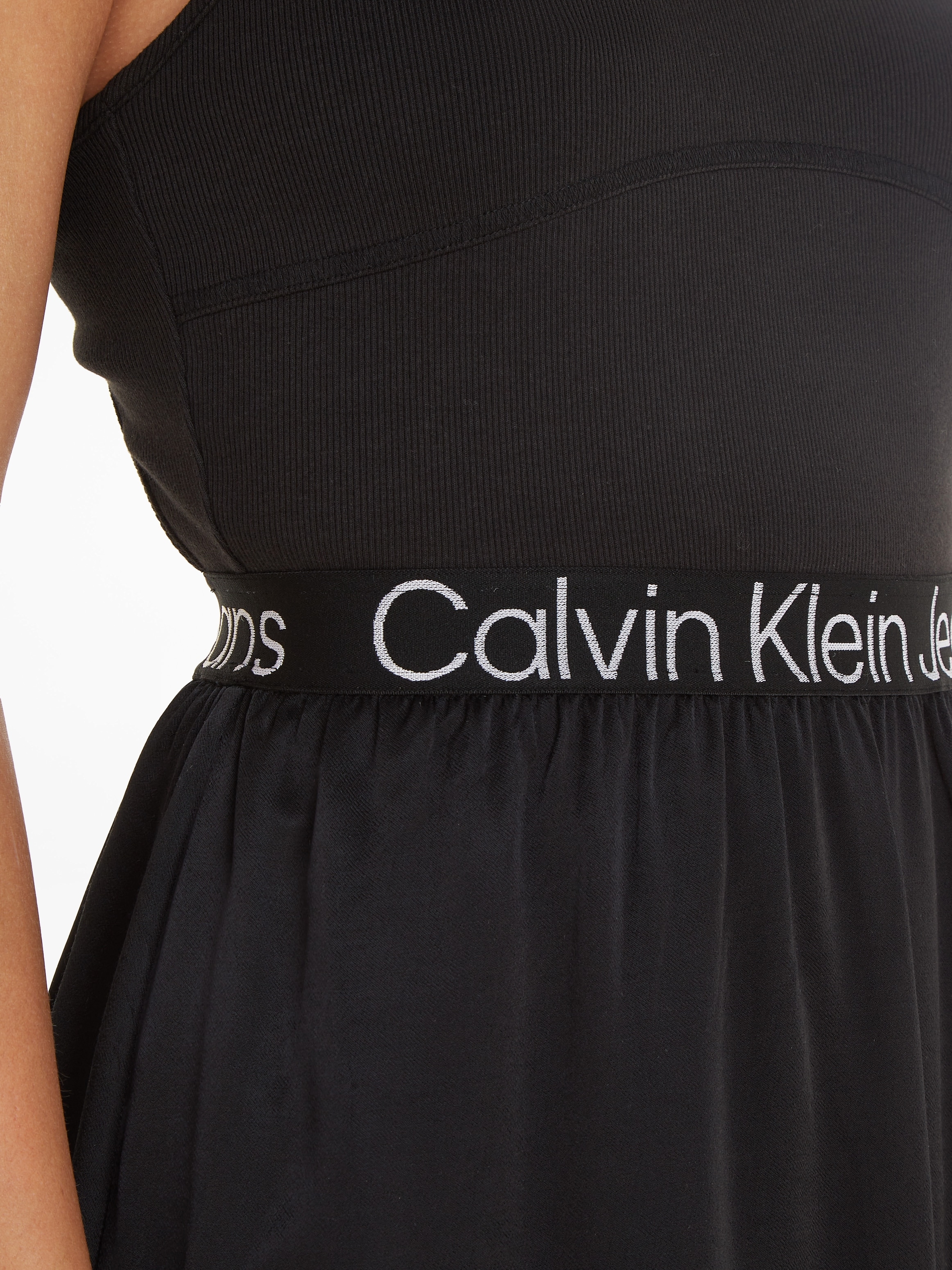 online Jeans »RACERBACK DRESS« Jerseykleid ELASTIC Calvin bestellen LOGO Jelmoli-Versand Klein |