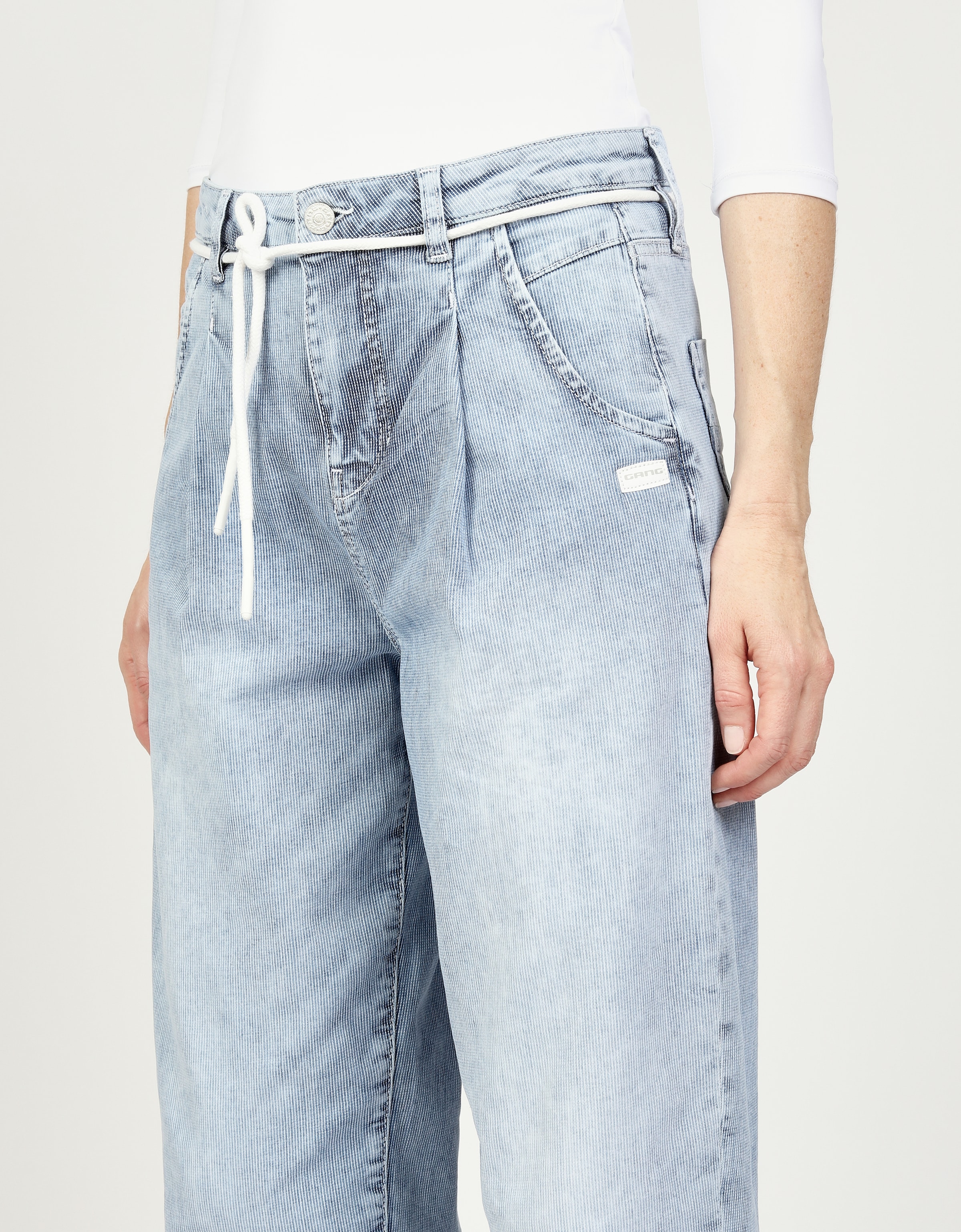 GANG Ankle-Jeans »94SILVIA JOGGER«, im Ballon-Fit, lässig-weiter O-Shape