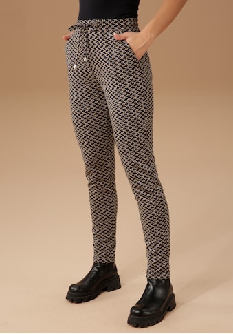 Aniston SELECTED Schlupfhose, mit elegantem Allover-Muster kaufen