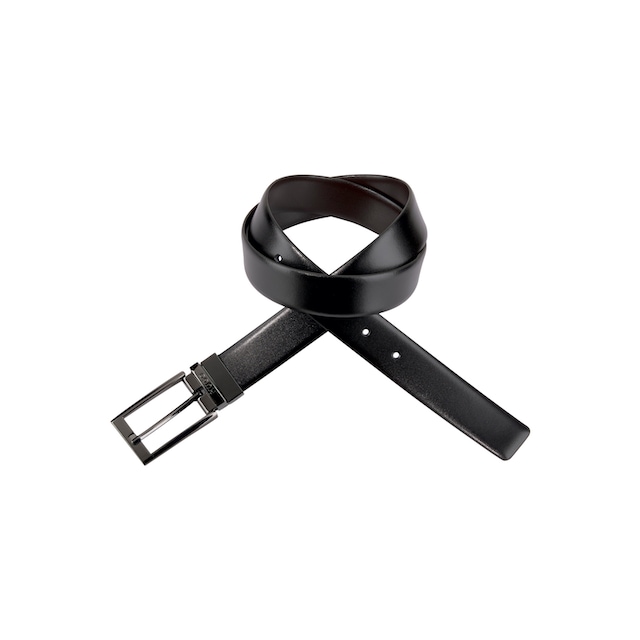 HUGO Ledergürtel, Wendegürtel mit Logo-Prägung auf silberfarbenner Metall- Schlaufe online kaufen | Jelmoli-Versand